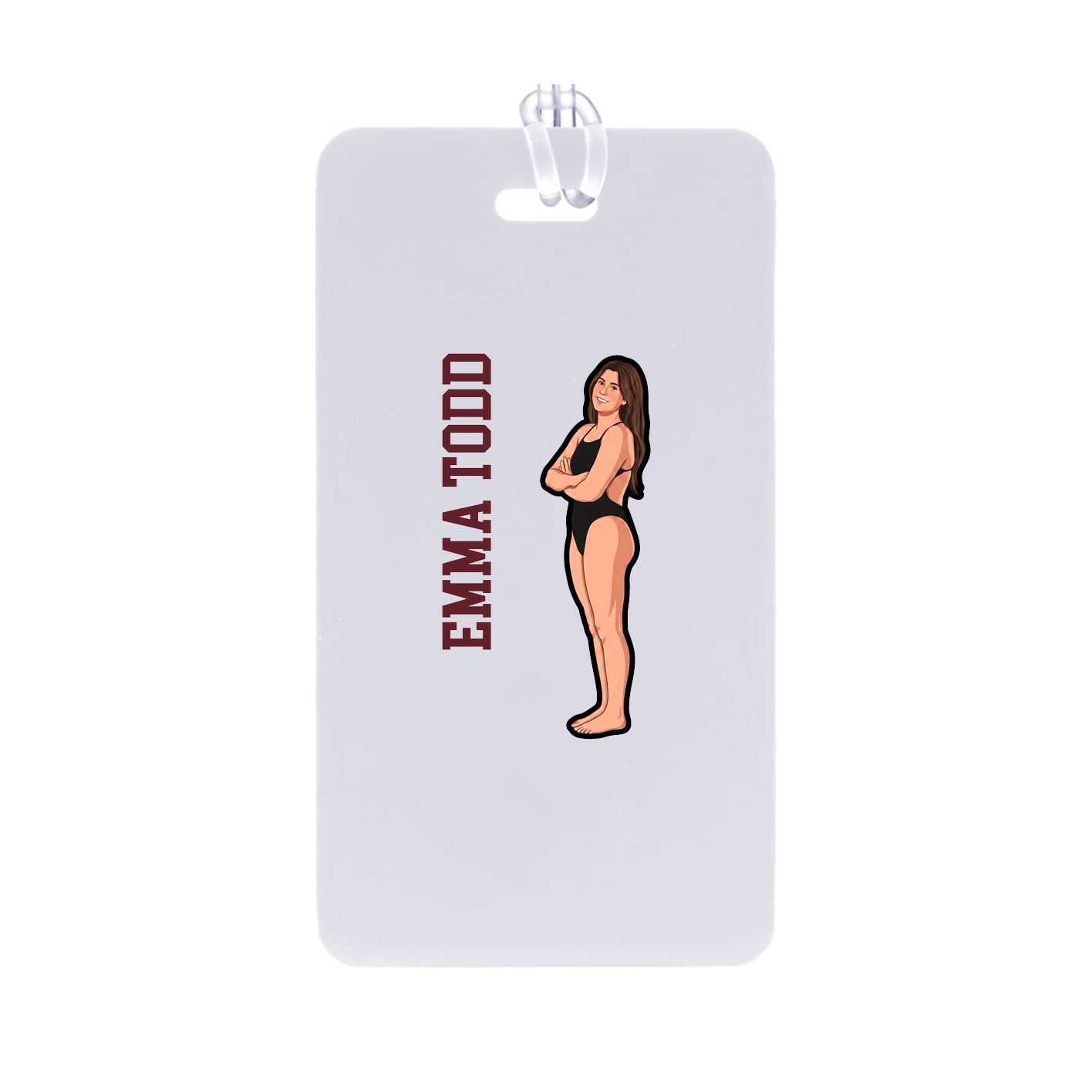 Bag Tag — Name Vertical in Classic