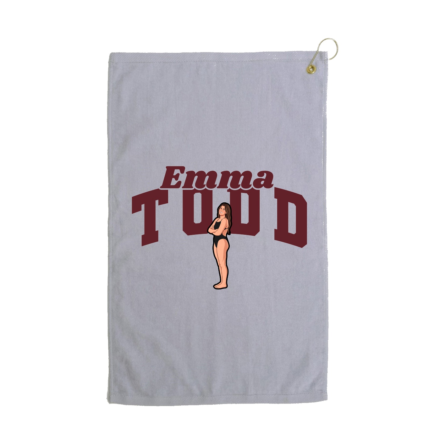 Golf Towel — Signature Arch in Grey