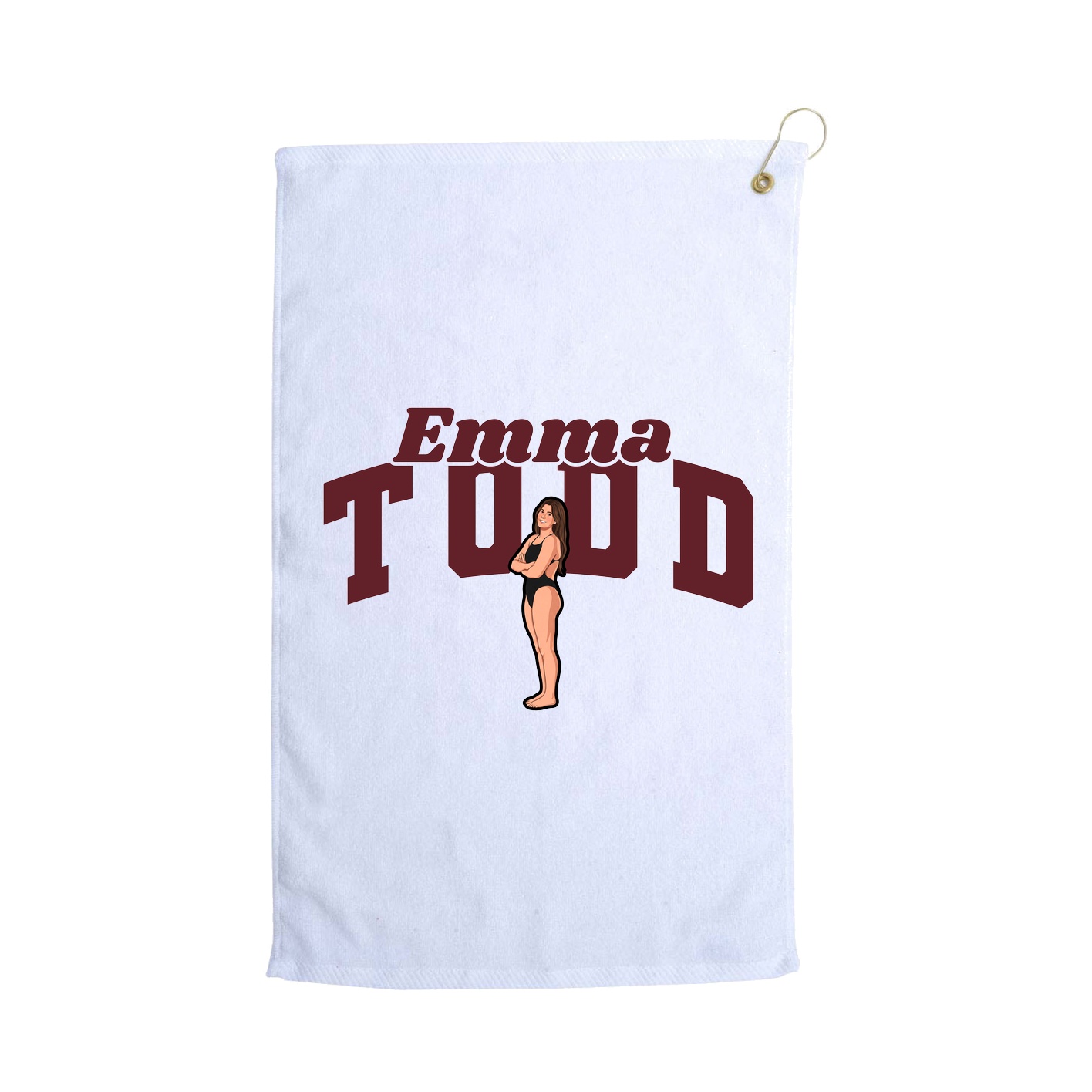Golf Towel — Signature Arch in White