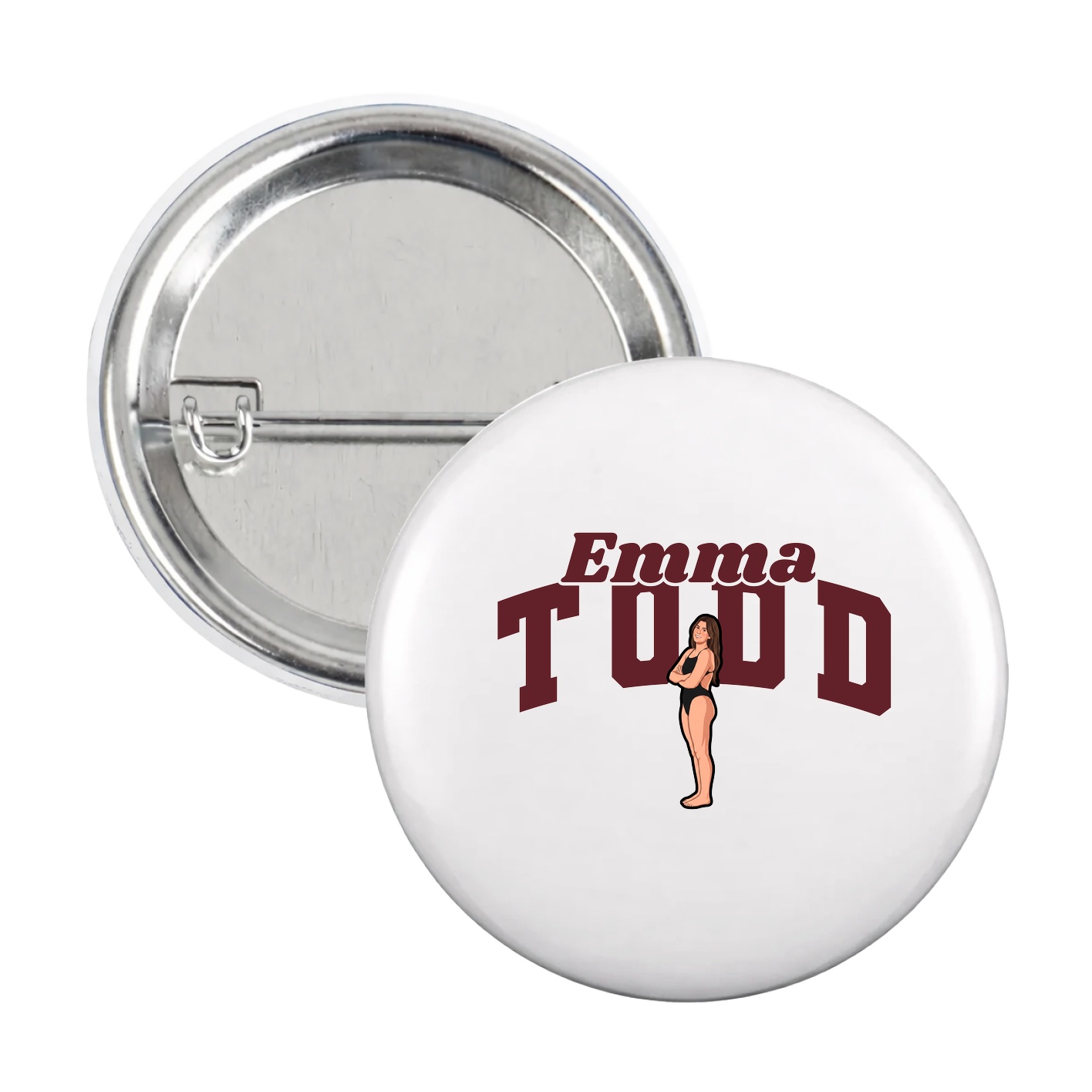 Game Day Button — Signature Arch in White
