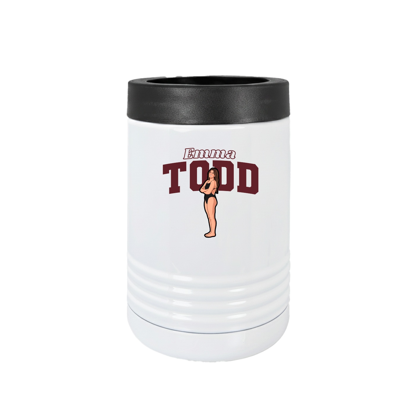 Beverage Holder — Name Arch in White