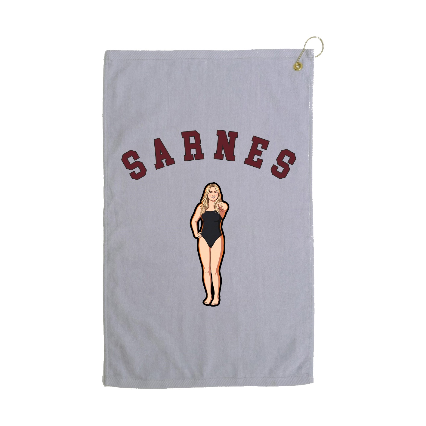 Golf Towel — Shirsey Arch in Grey