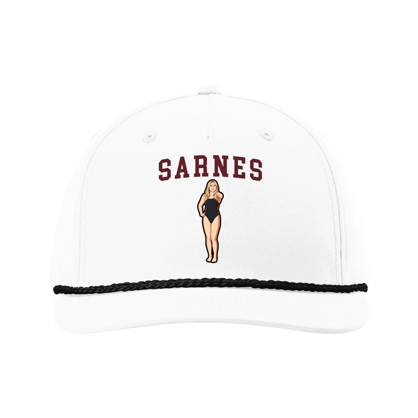Five-Panel Classic Rope Cap — Shirsey in White