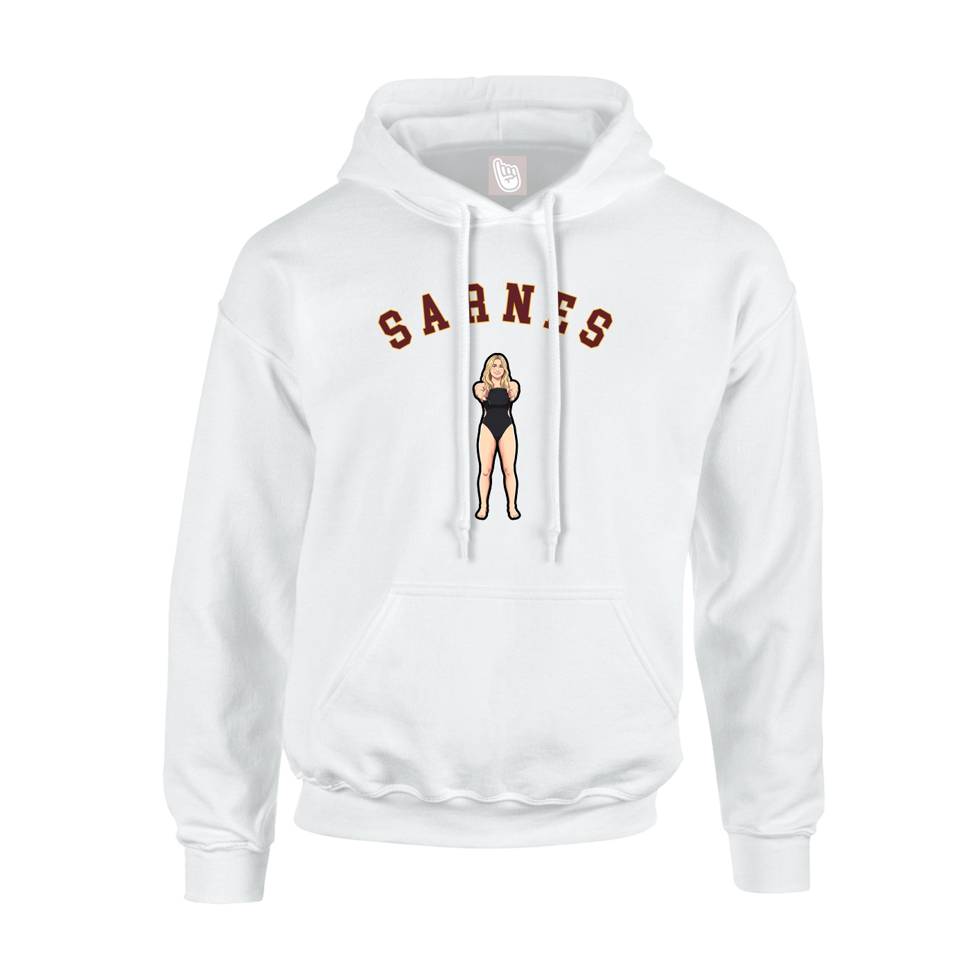 Hoodie — Shirsey Arch in White