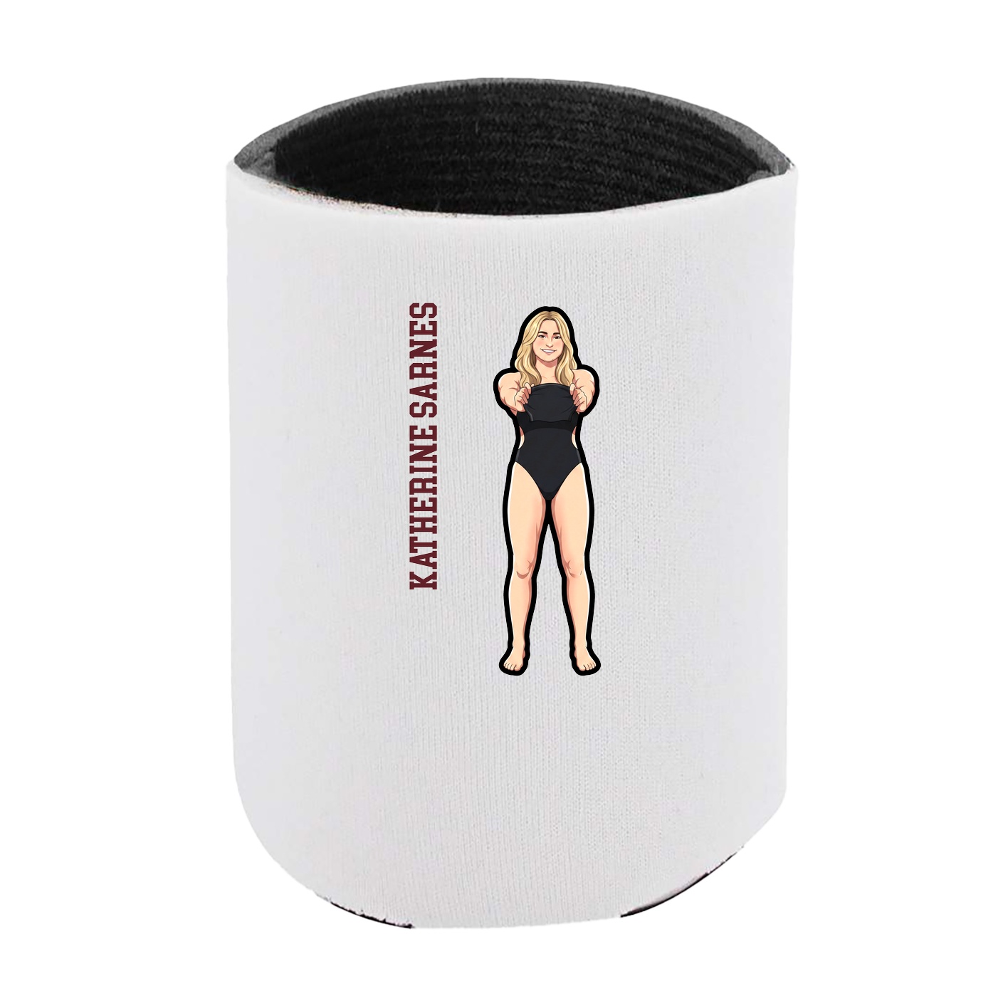 Can Holder — Name Vertical in White