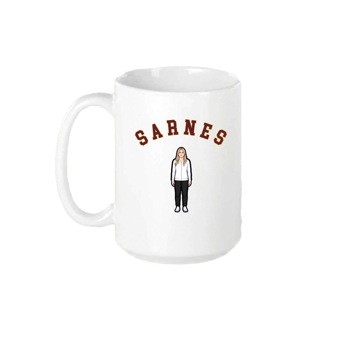 15oz Coffee Mug — Shirsey Arch in White