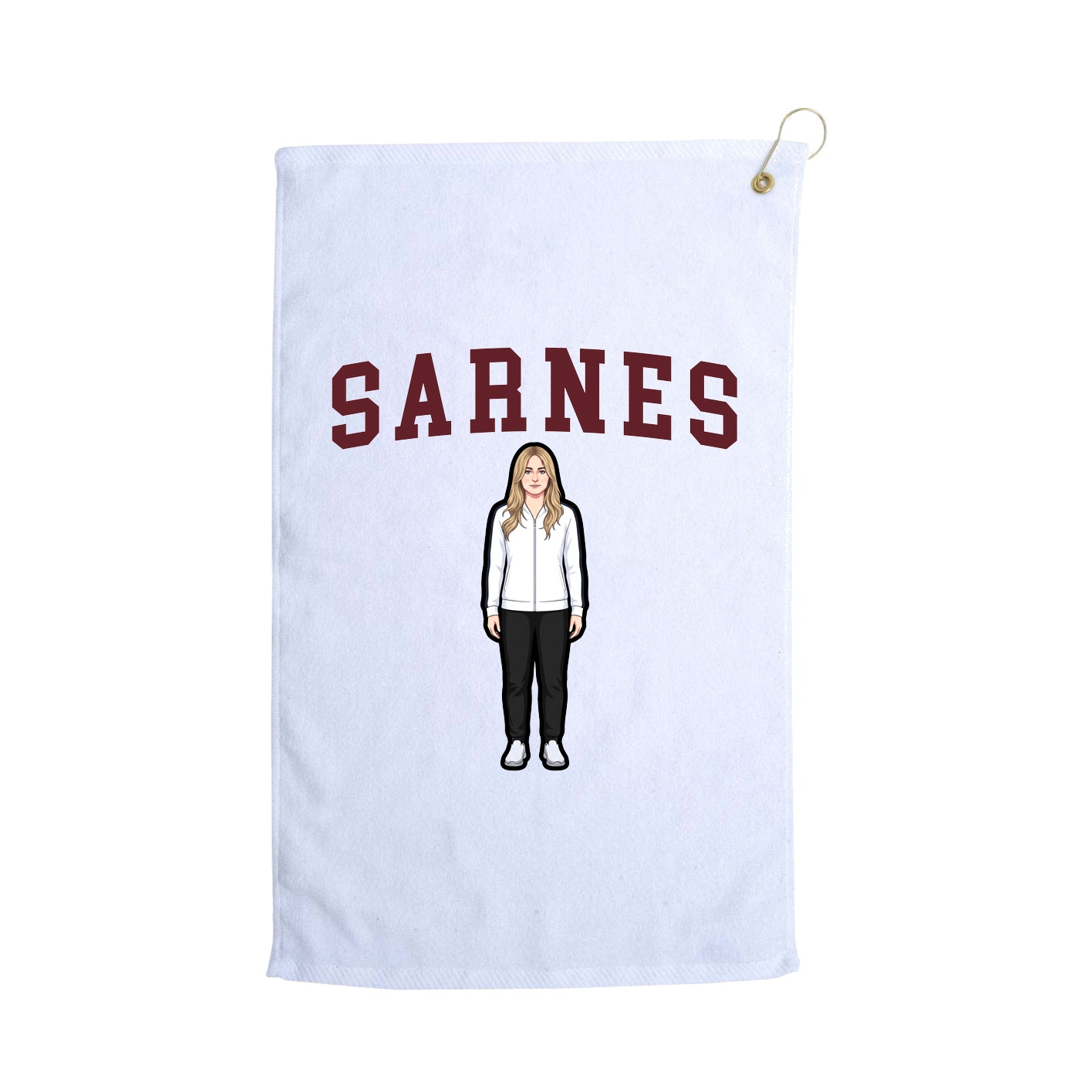 Golf Towel — Shirsey in White