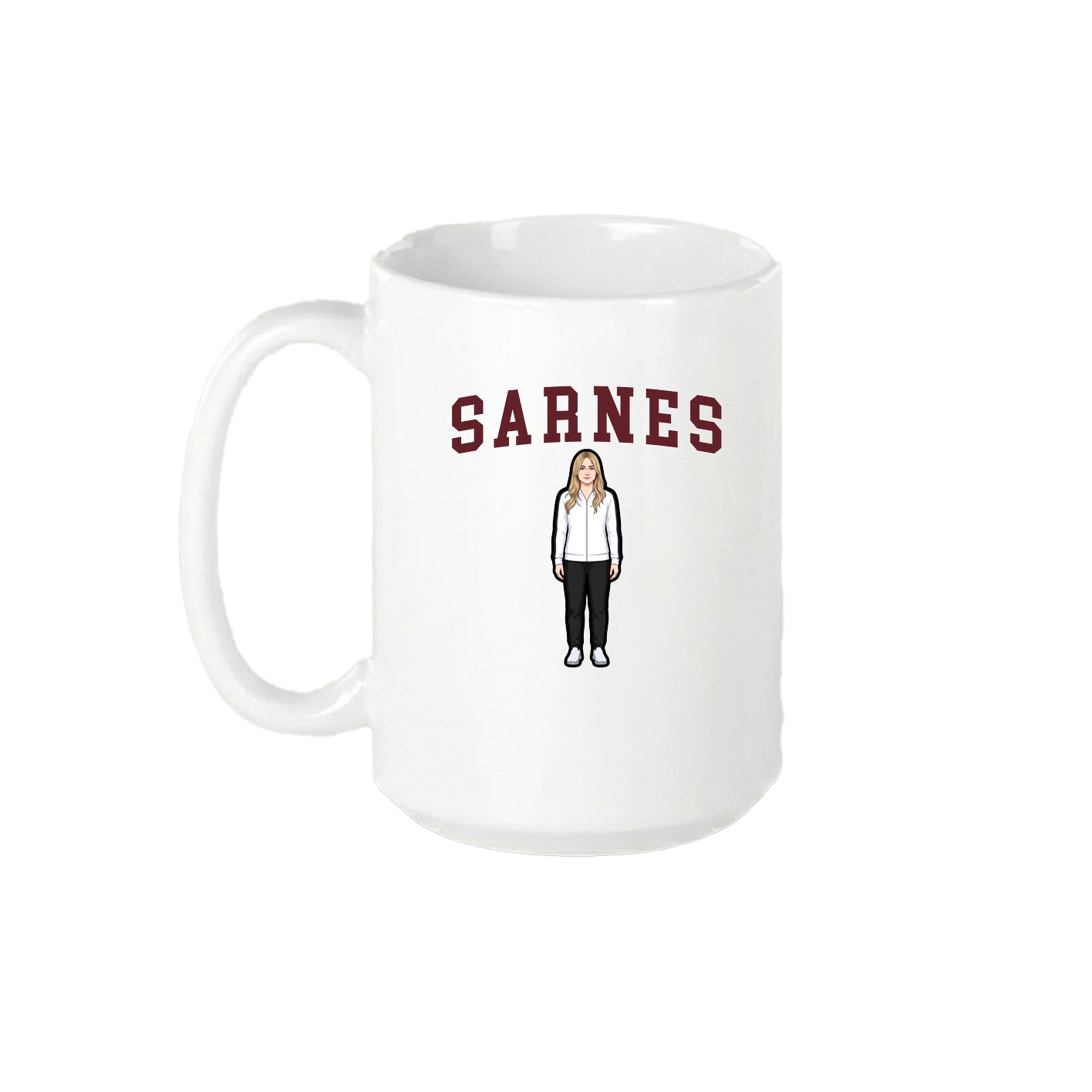 15oz Coffee Mug — Shirsey in White