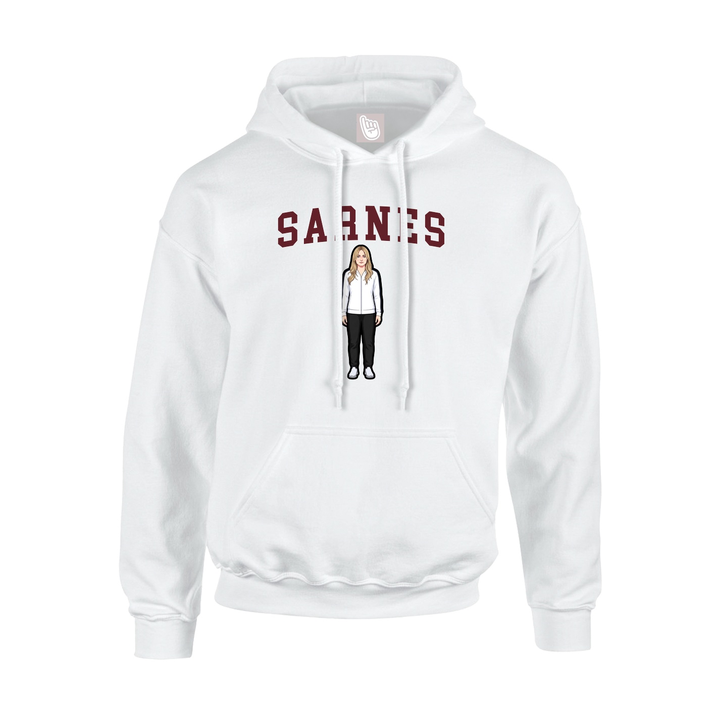 Hoodie — Shirsey in White