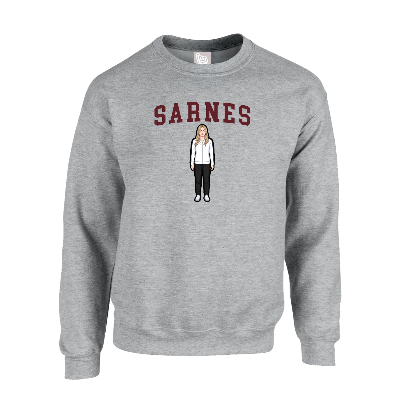 Fleece Crew — Shirsey in Grey