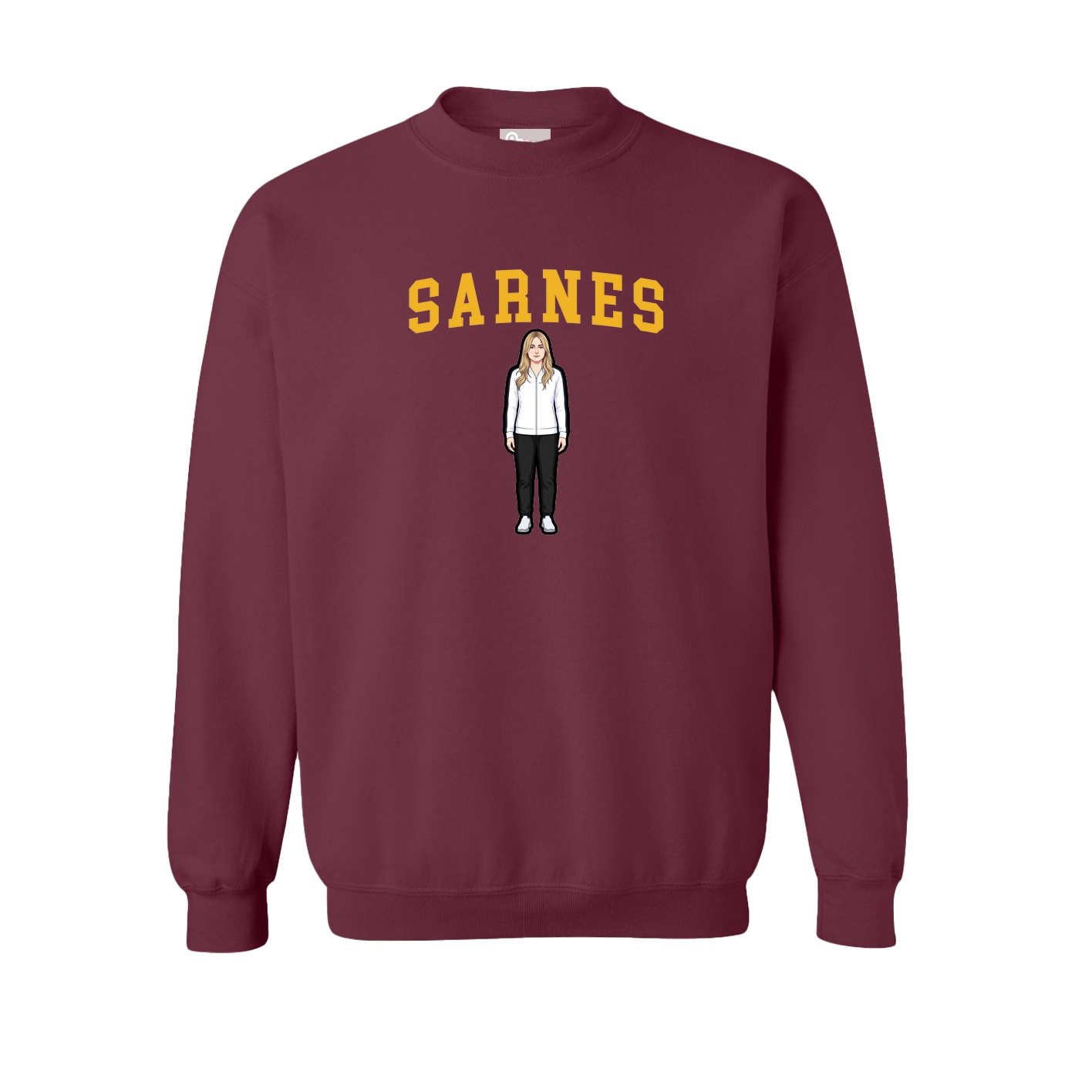 Fleece Crew — Shirsey in Maroon