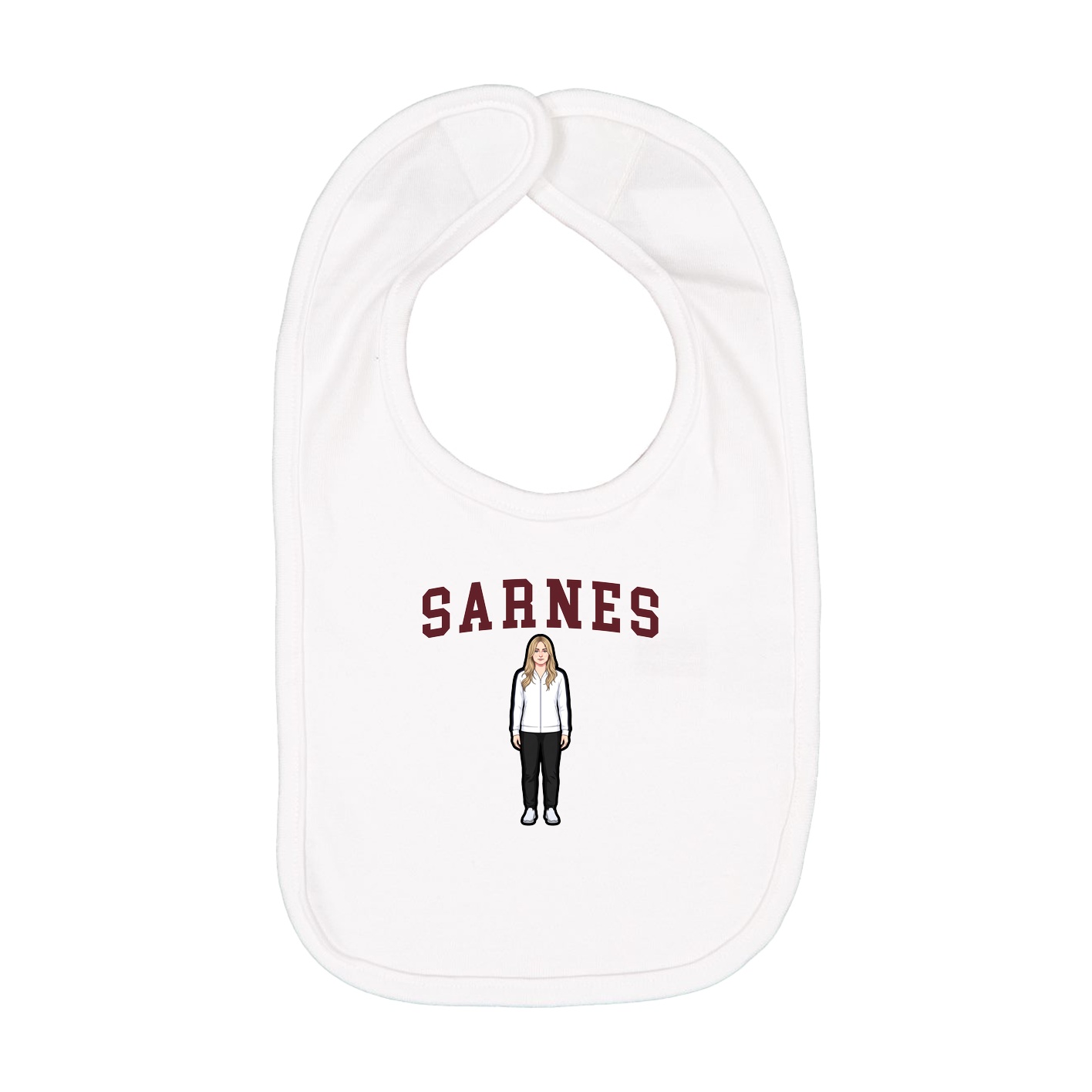 Infant Bib — Shirsey in White