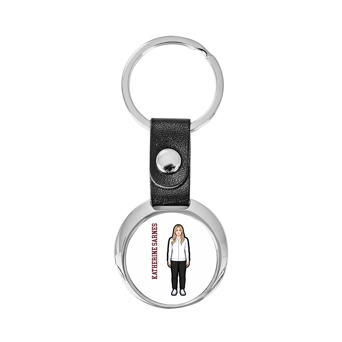 Key Chain — Name Vertical in Classic