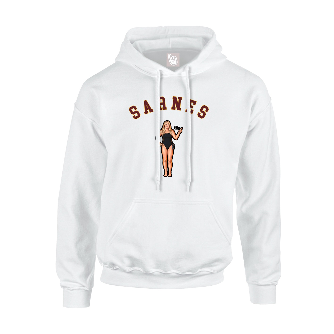 Hoodie — Shirsey Arch in White