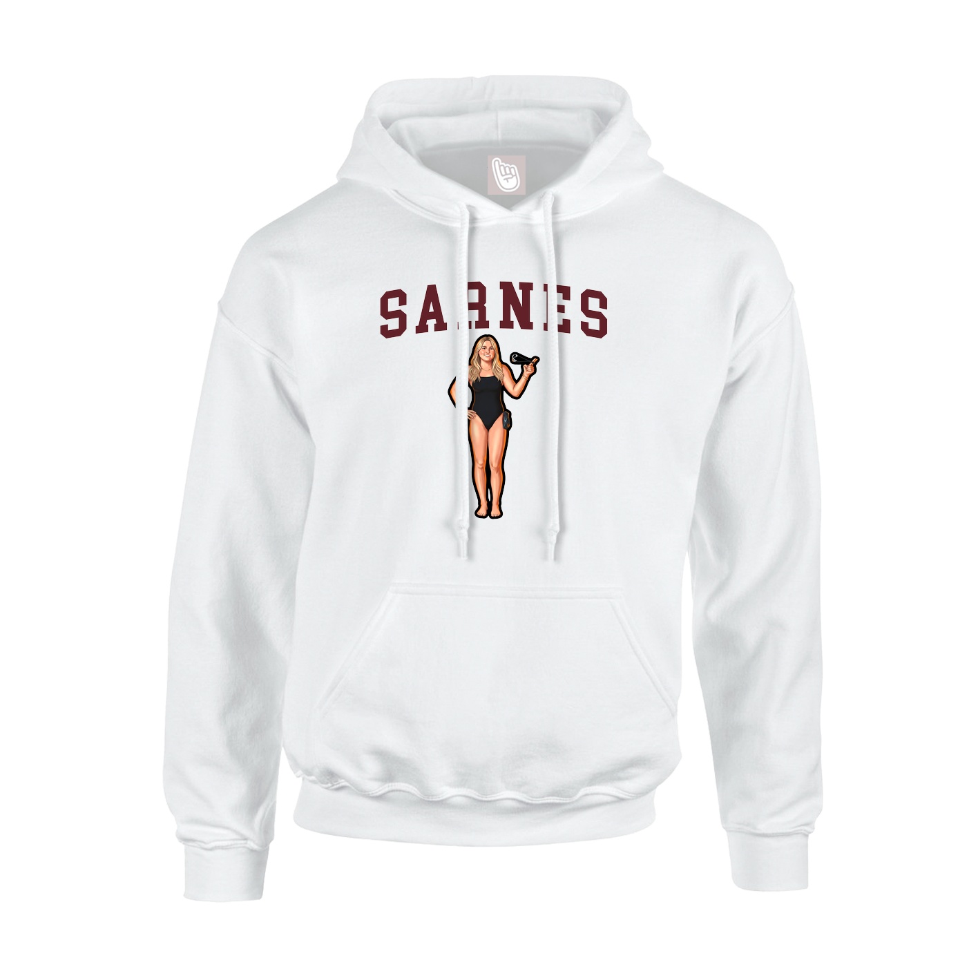 Hoodie — Shirsey in White