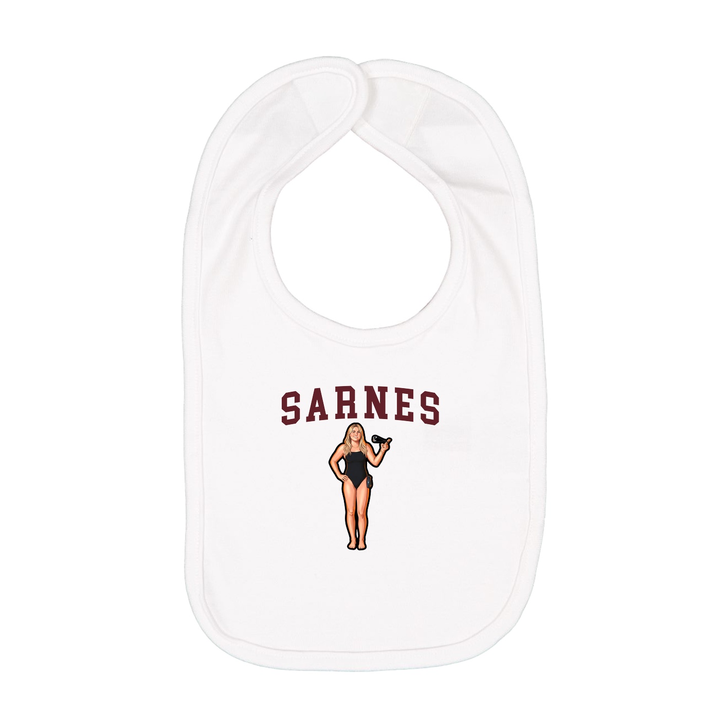 Infant Bib — Shirsey in White