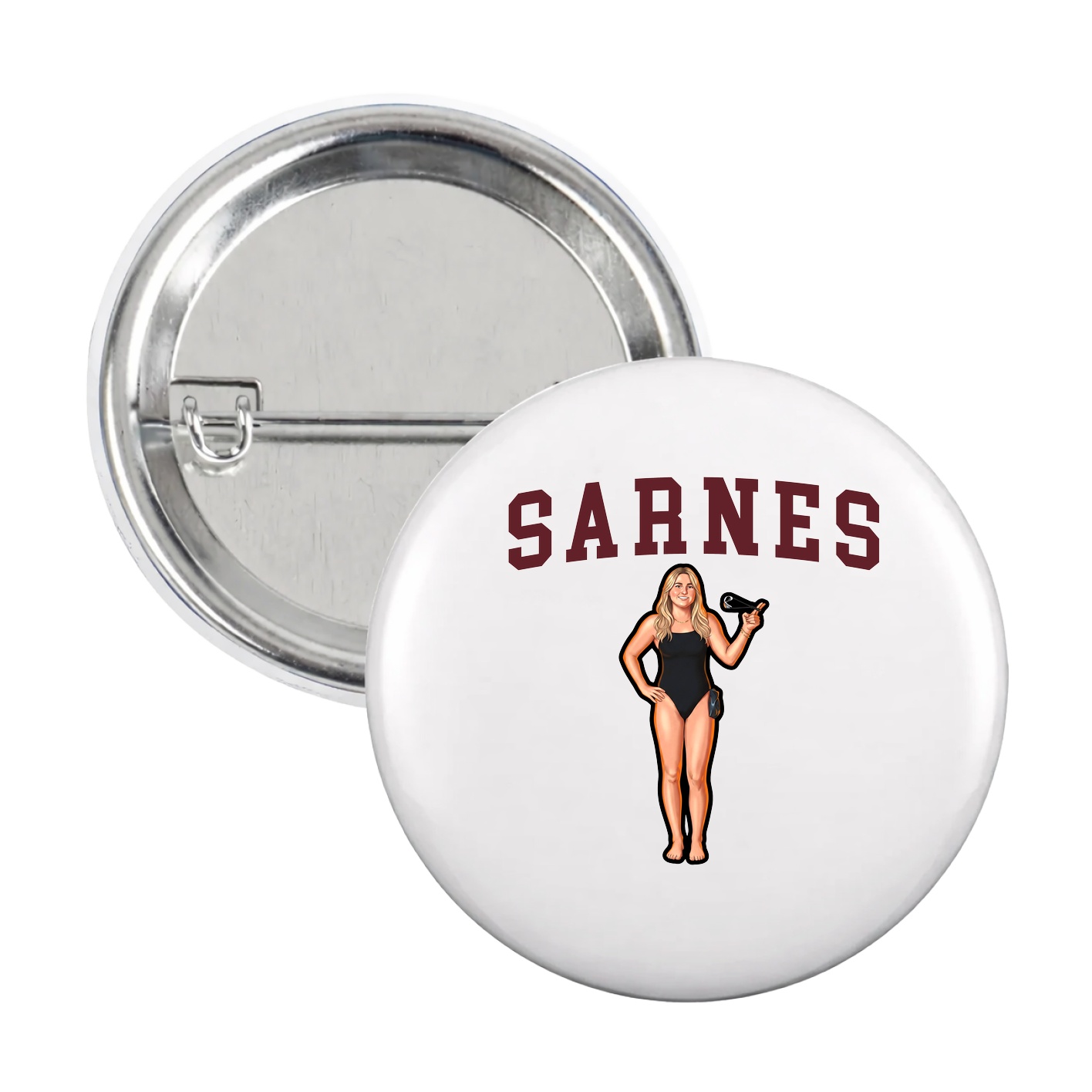 Game Day Button — Shirsey in White