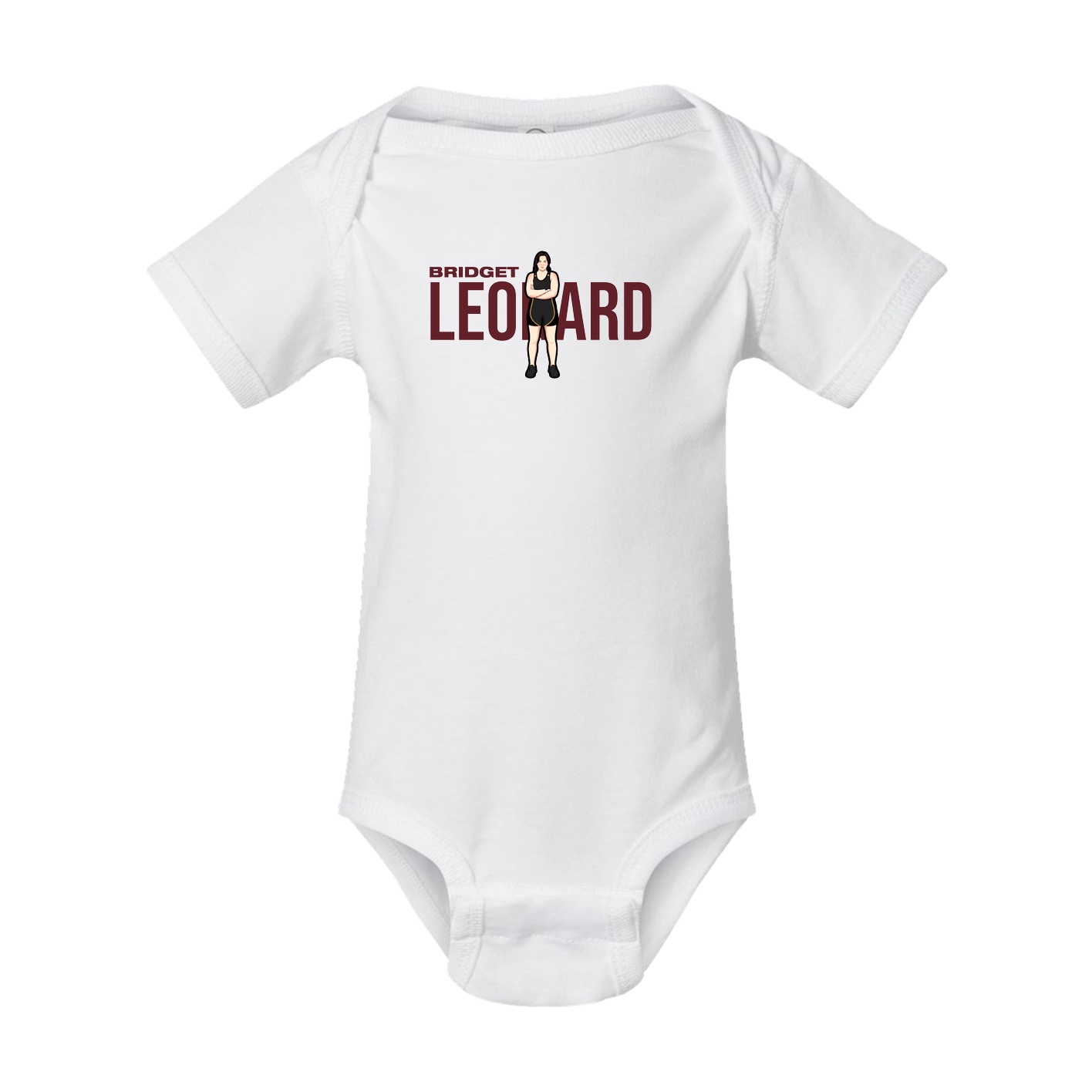 Baby Onesie — Player Name in White