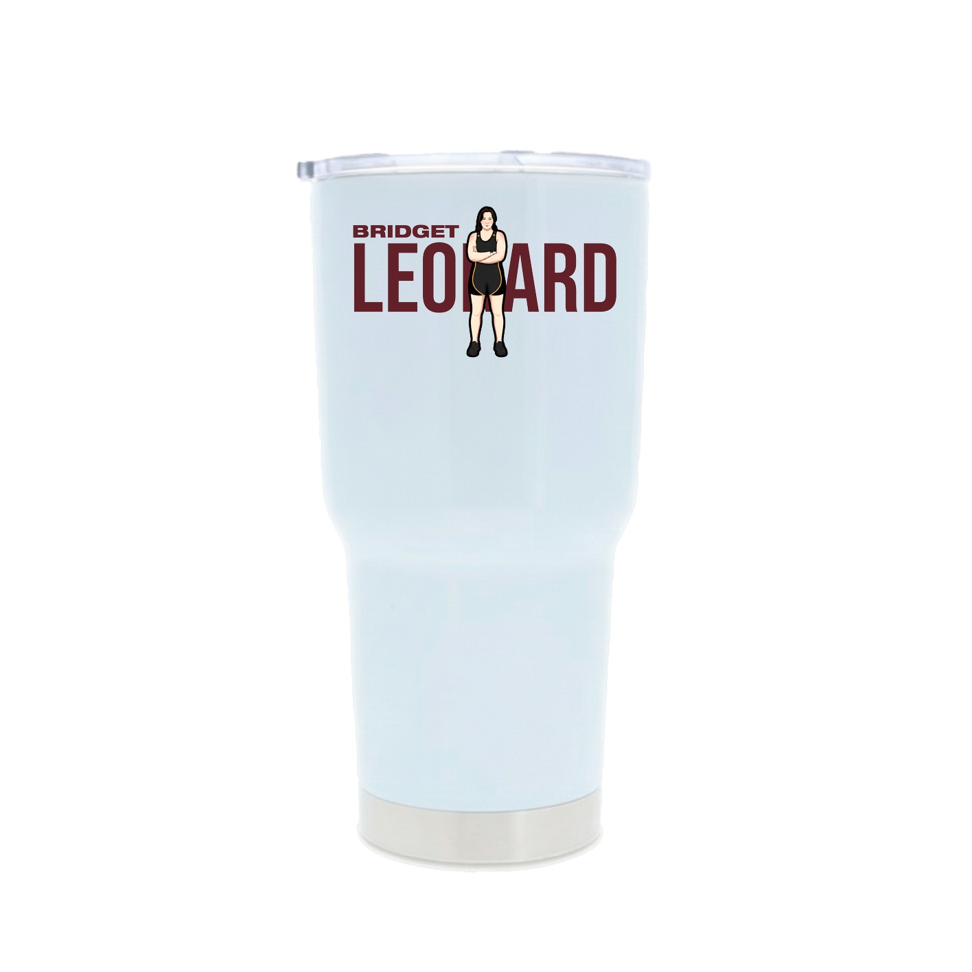 30oz Stainless Steel Tumbler — Player Name in White