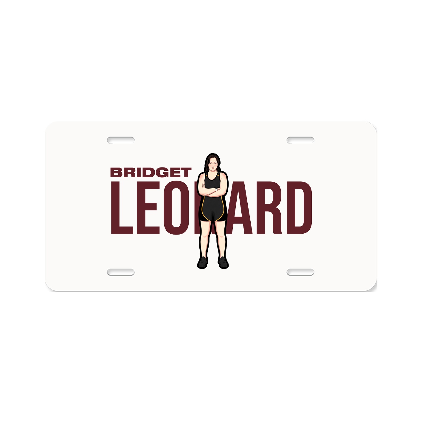 License Plate — Player Name in Classic