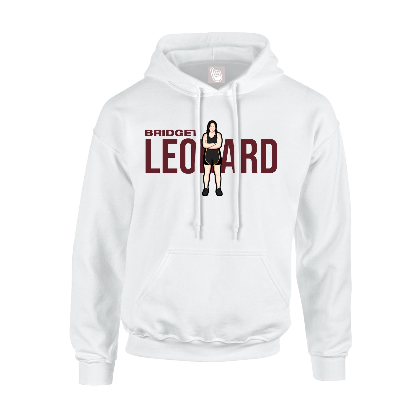 Hoodie — Player Name in White