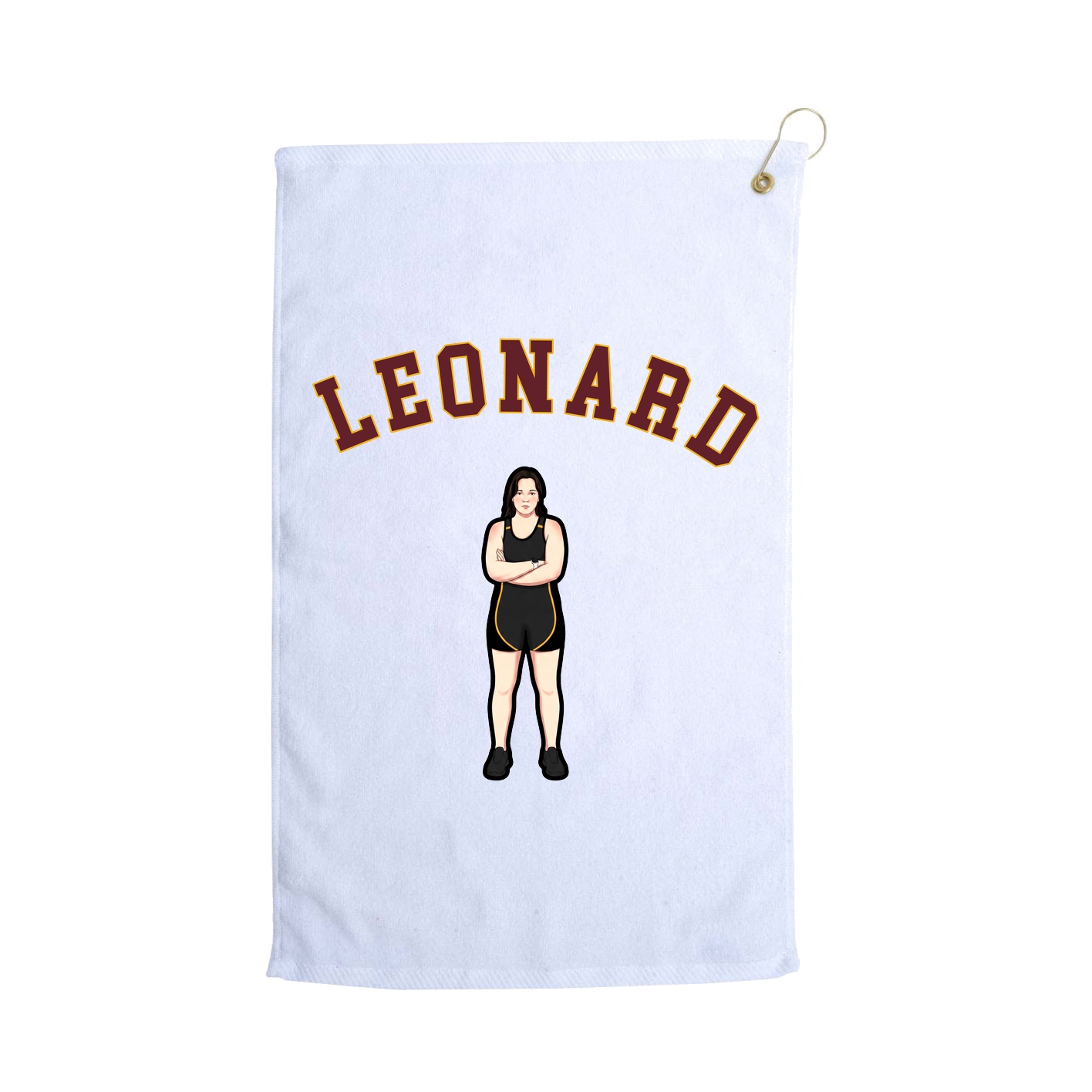 Golf Towel — Shirsey Arch in White
