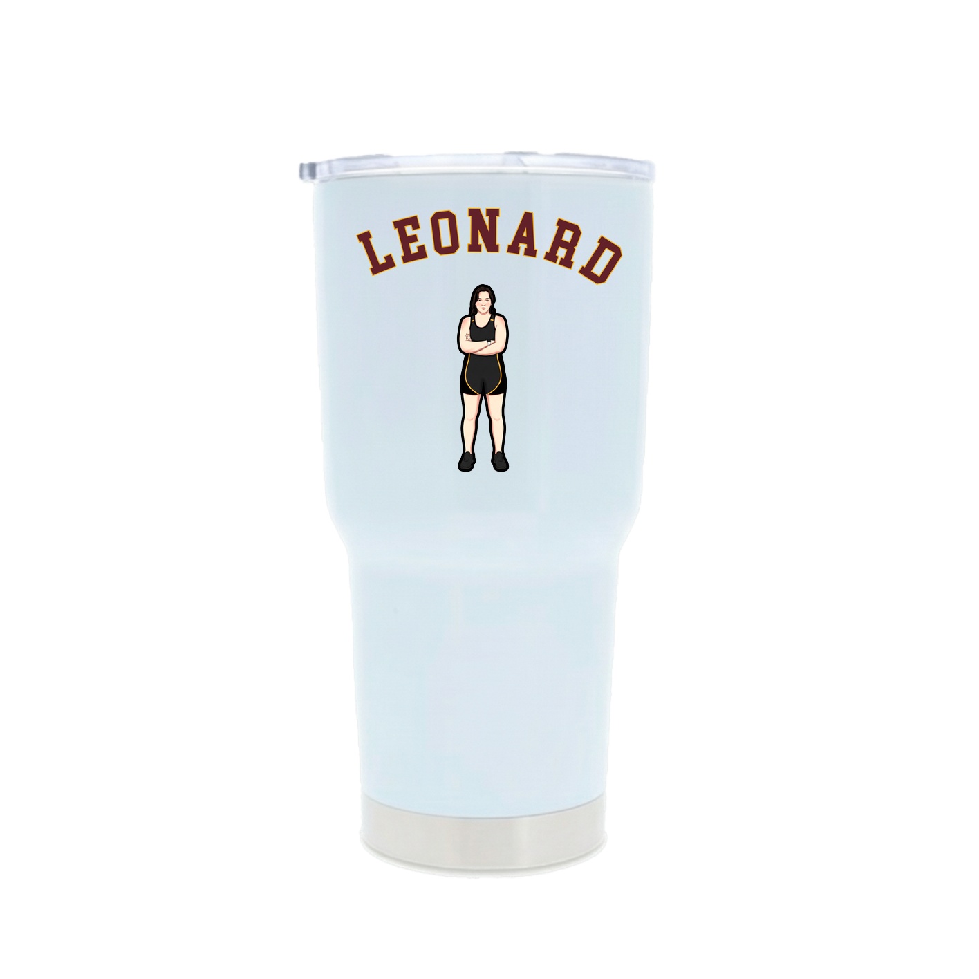 30oz Stainless Steel Tumbler — Shirsey Arch in White