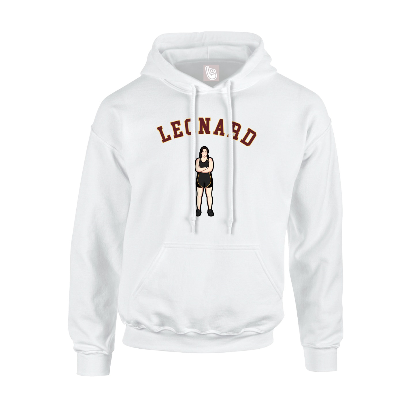 Youth Hoodie — Shirsey Arch in White