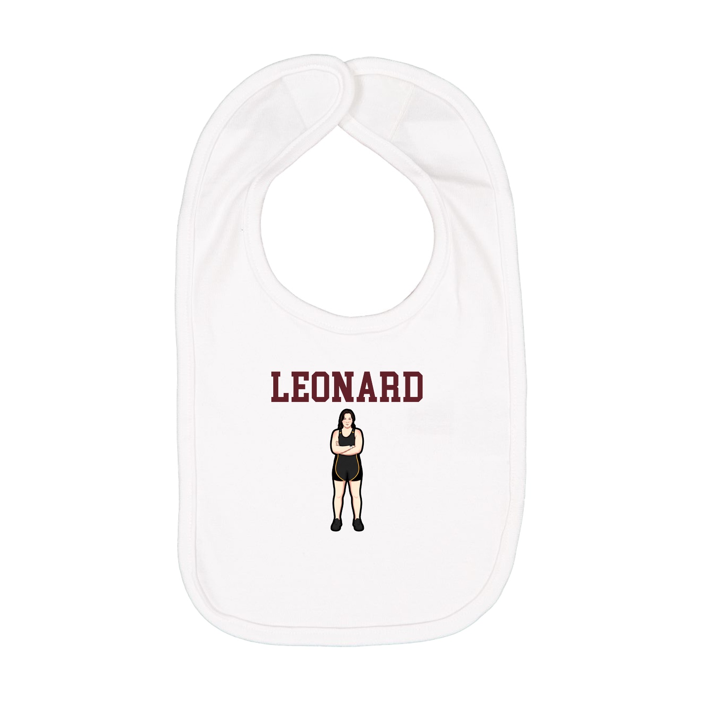 Infant Bib — Shirsey in White