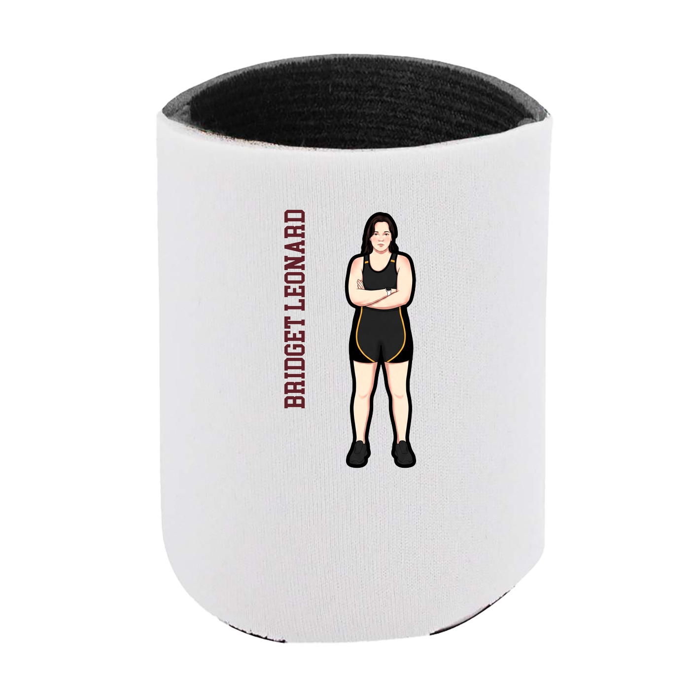 Can Holder — Name Vertical in White