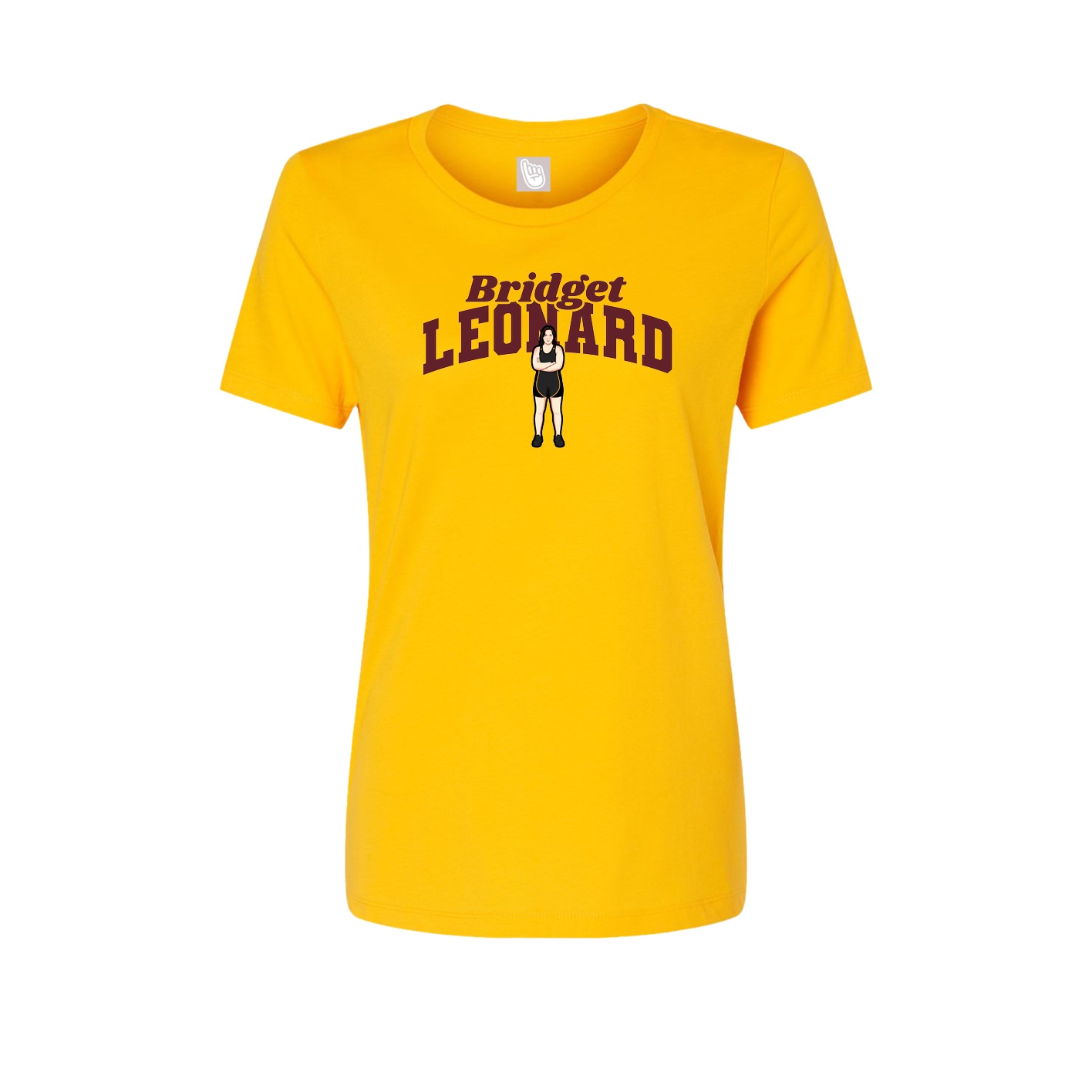 Womens Tee — Signature Arch in Gold