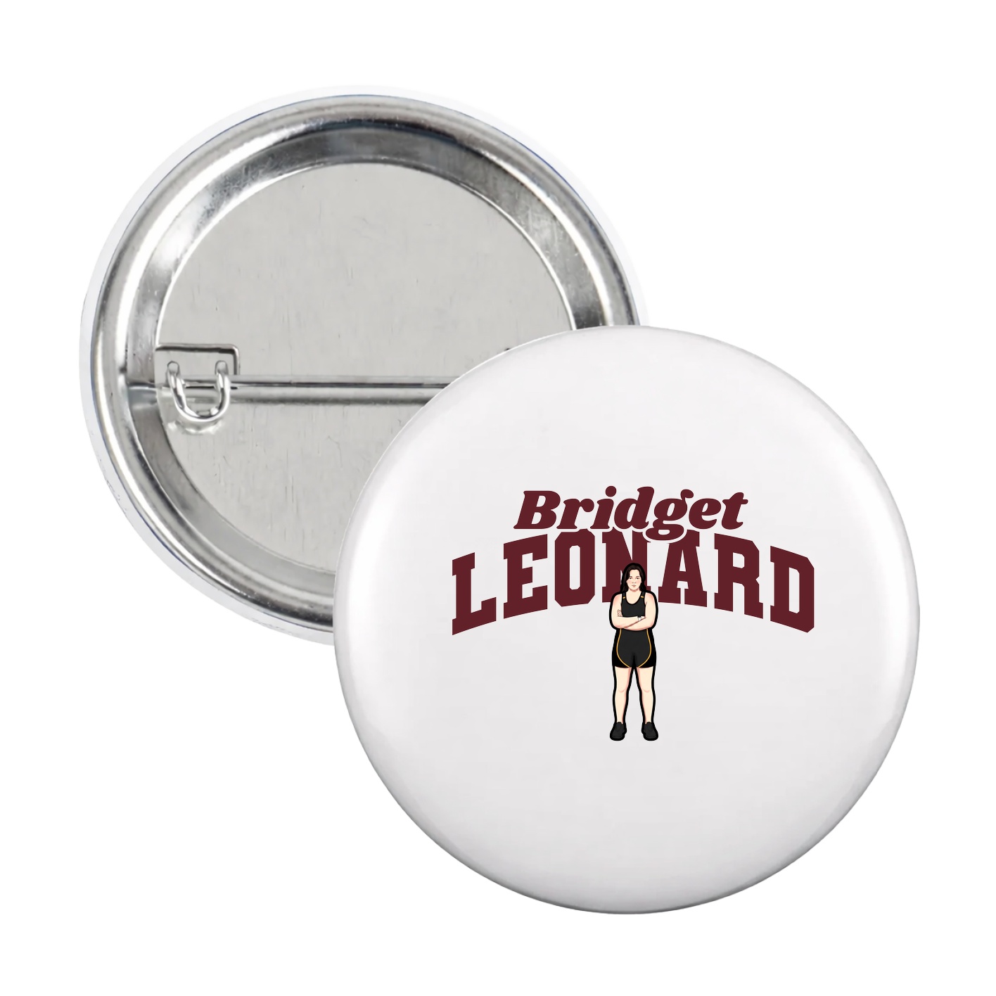 Game Day Button — Signature Arch in White