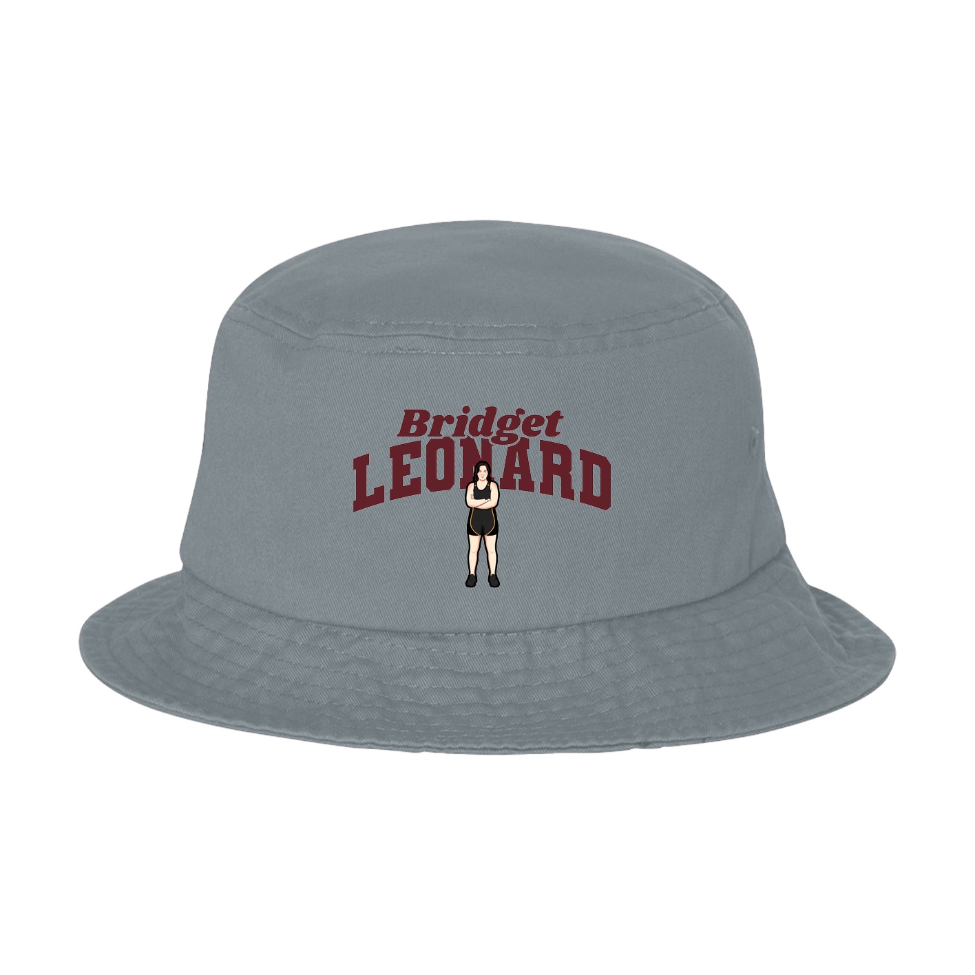 Bucket Cap — Signature Arch in Grey