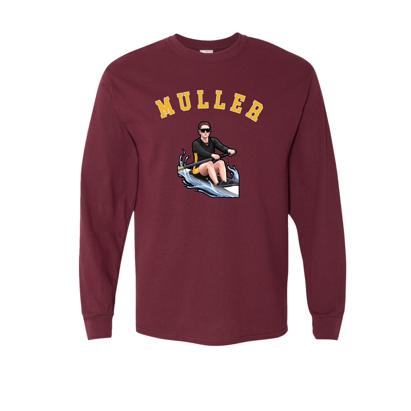 Long Sleeve Tee — Shirsey Arch in Maroon