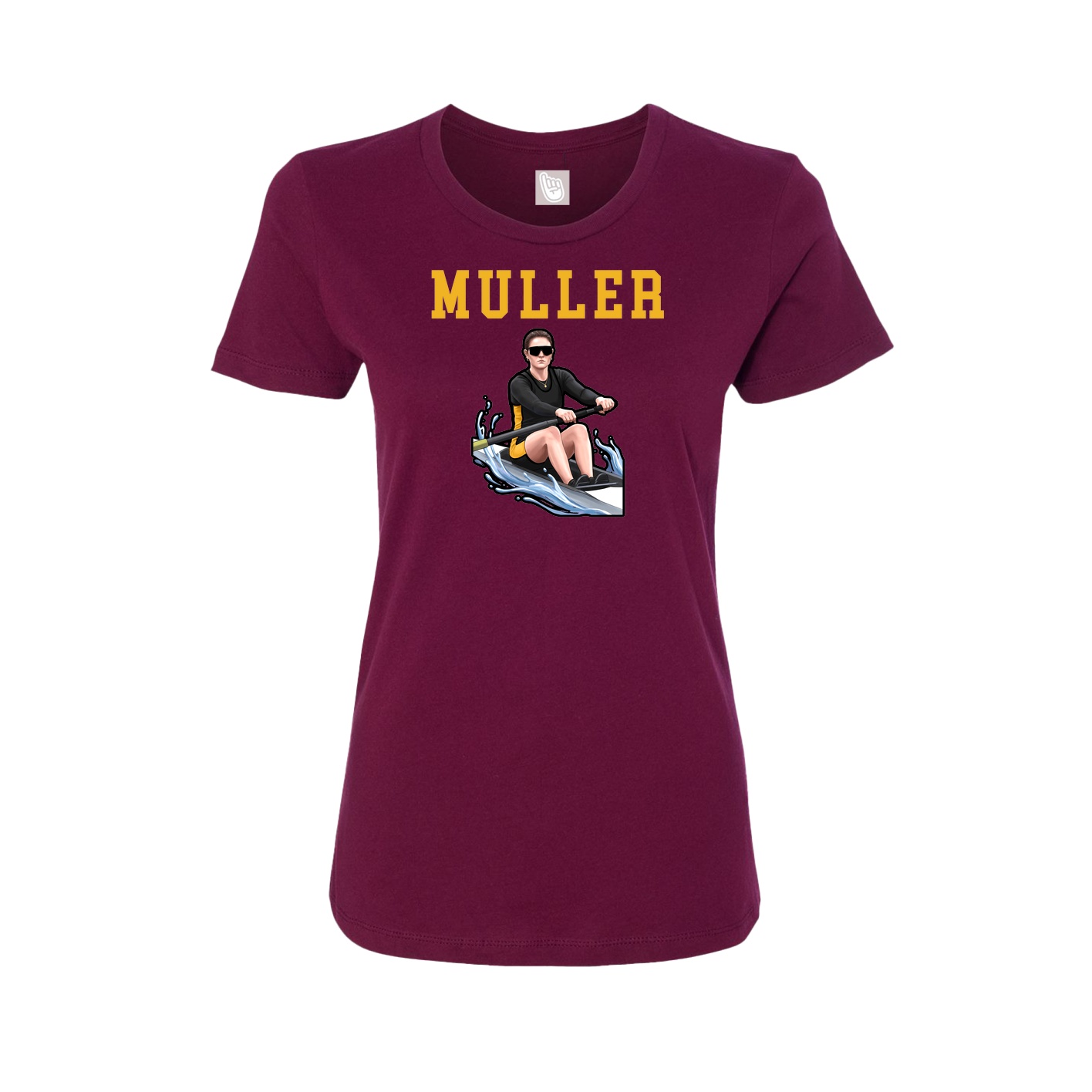 Fitted Women's Tee — Shirsey in Maroon