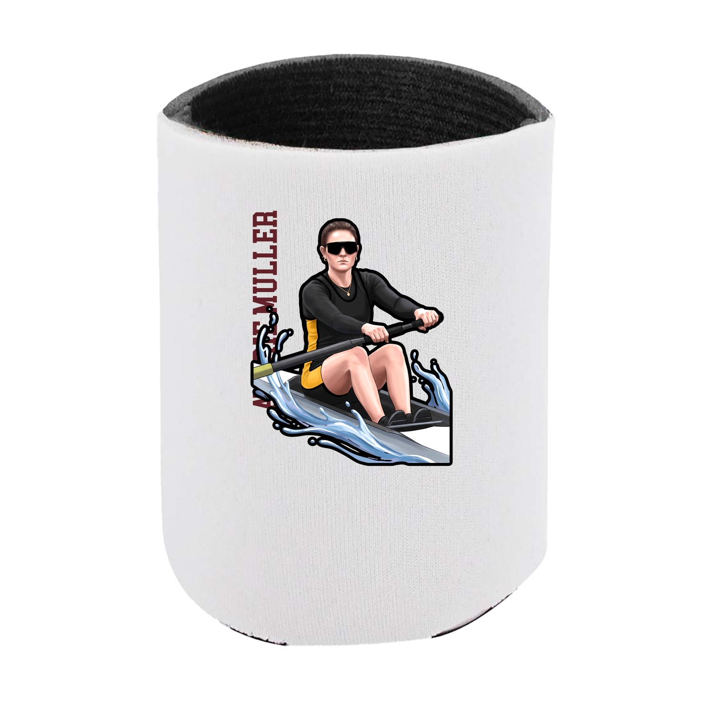 Can Holder — Name Vertical in White