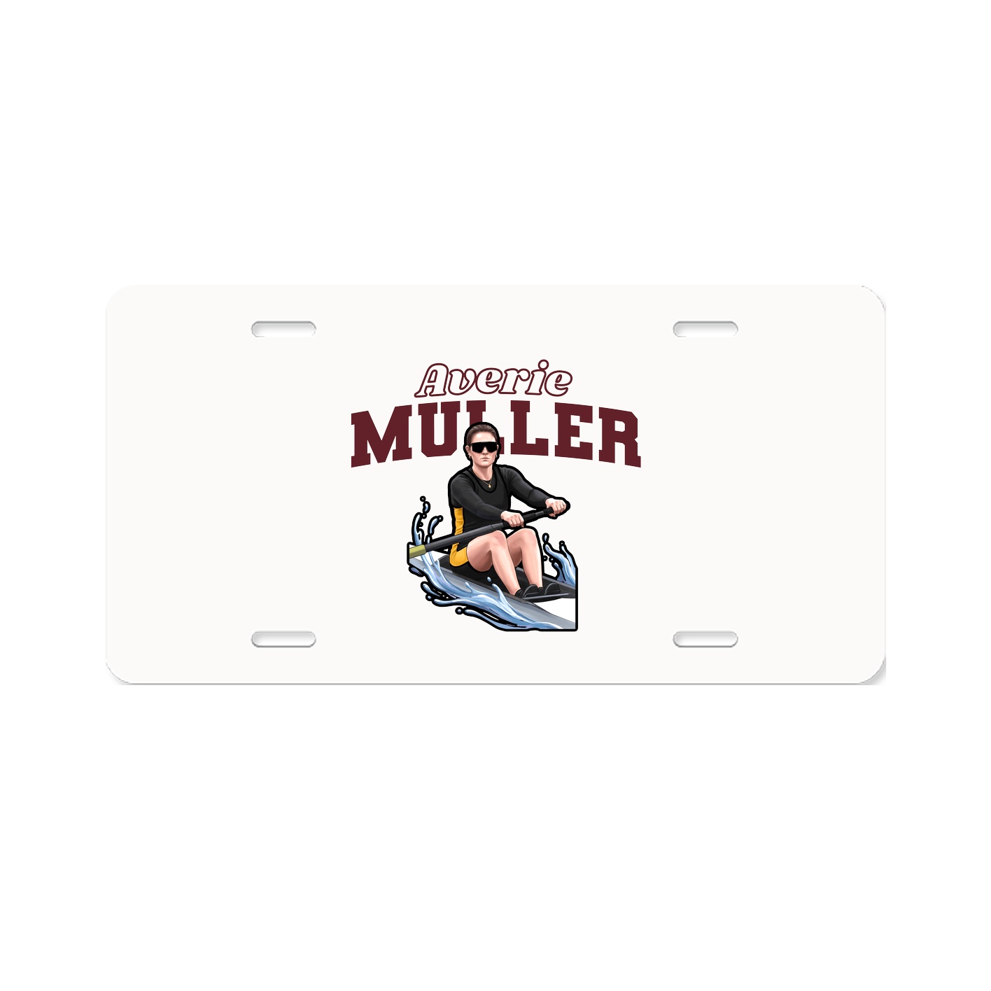 License Plate — Name Arch in Classic