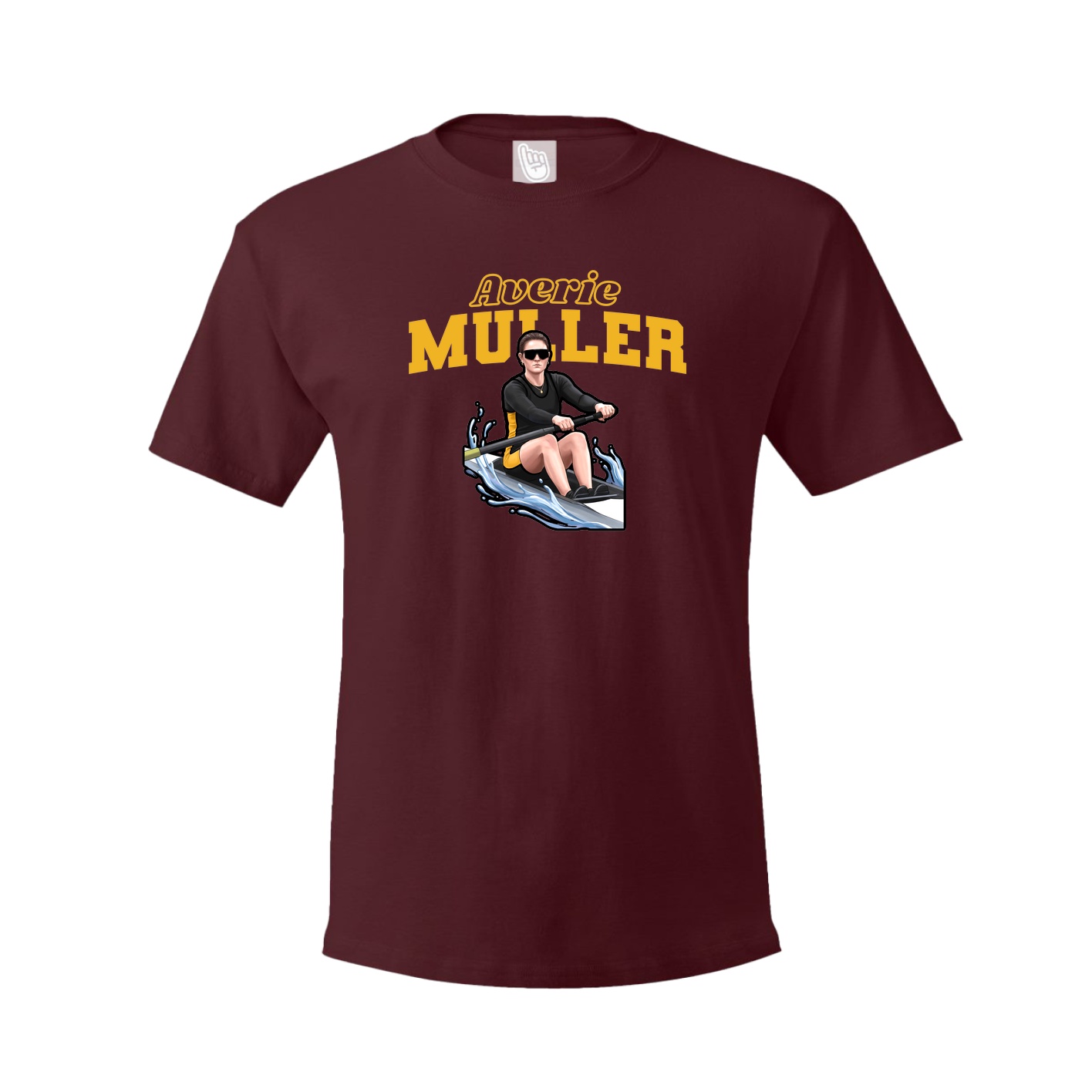 Youth Tee — Name Arch in Maroon