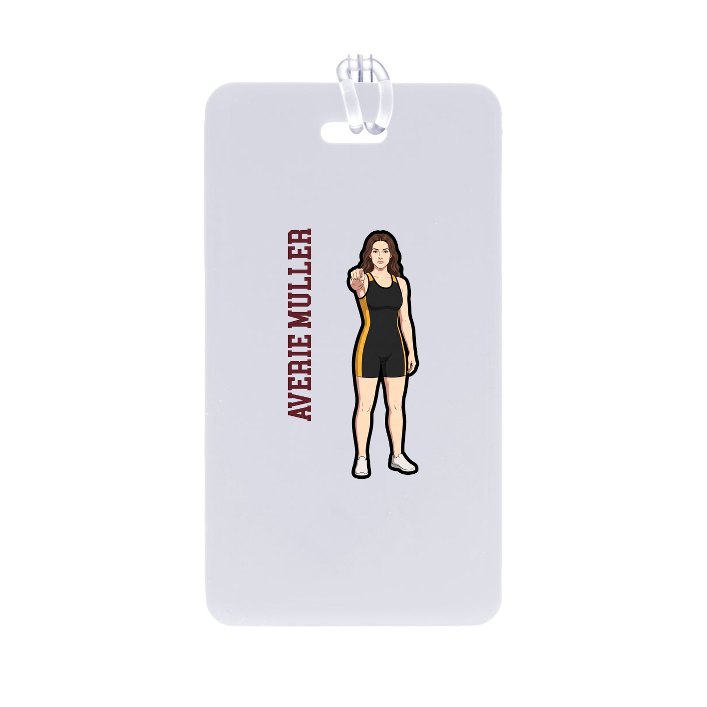 Bag Tag — Name Vertical in Classic