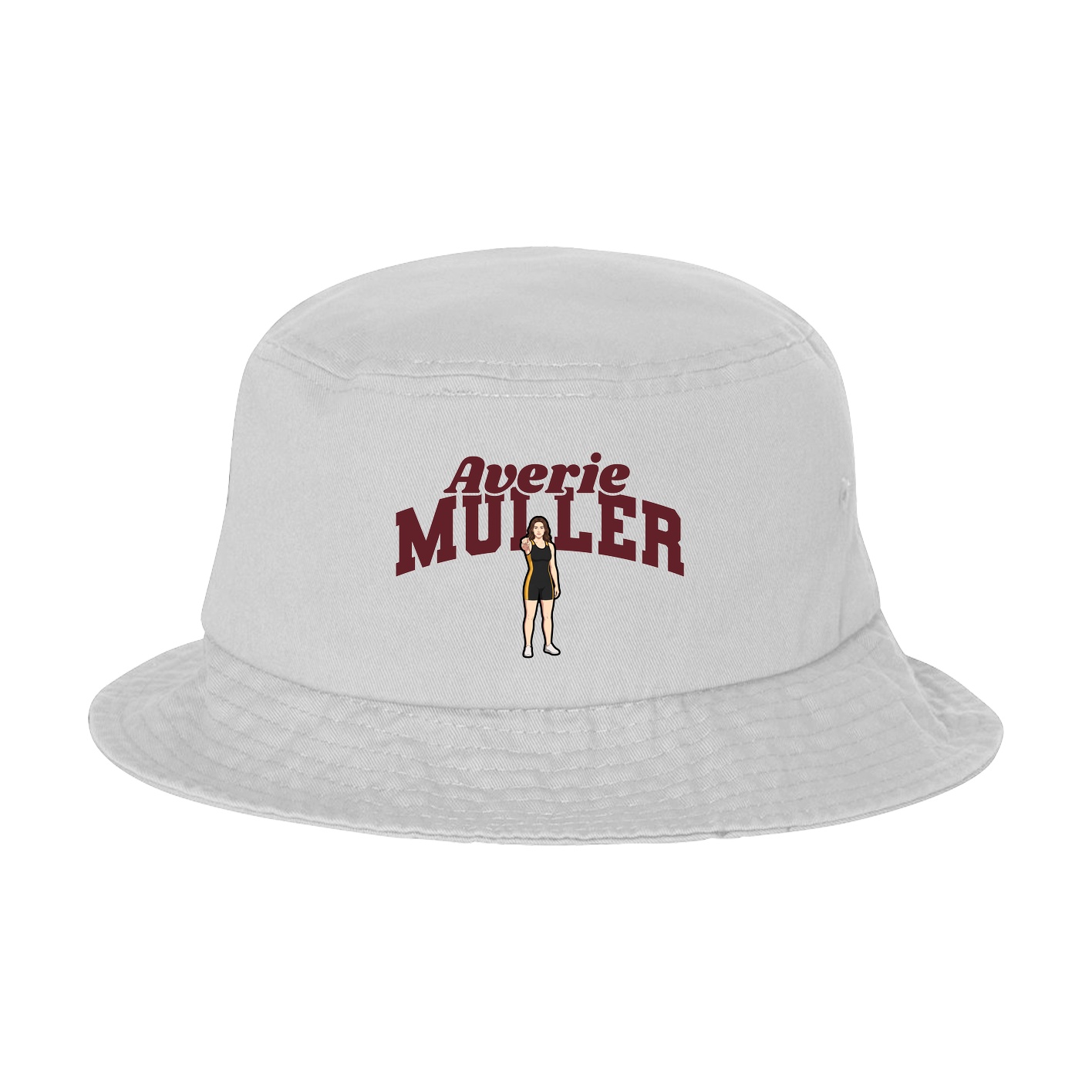 Bucket Cap — Signature Arch in White