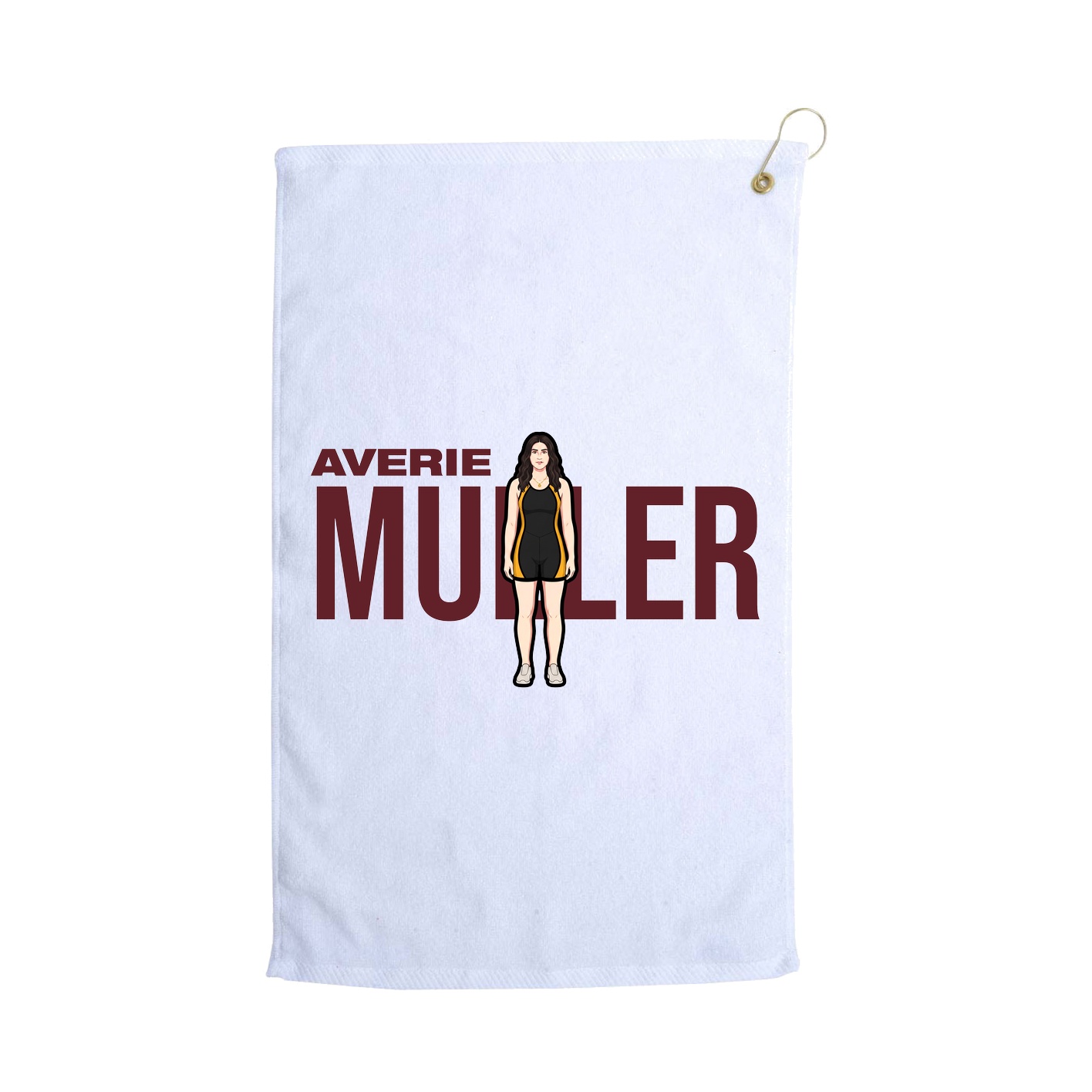 Golf Towel — Player Name in White