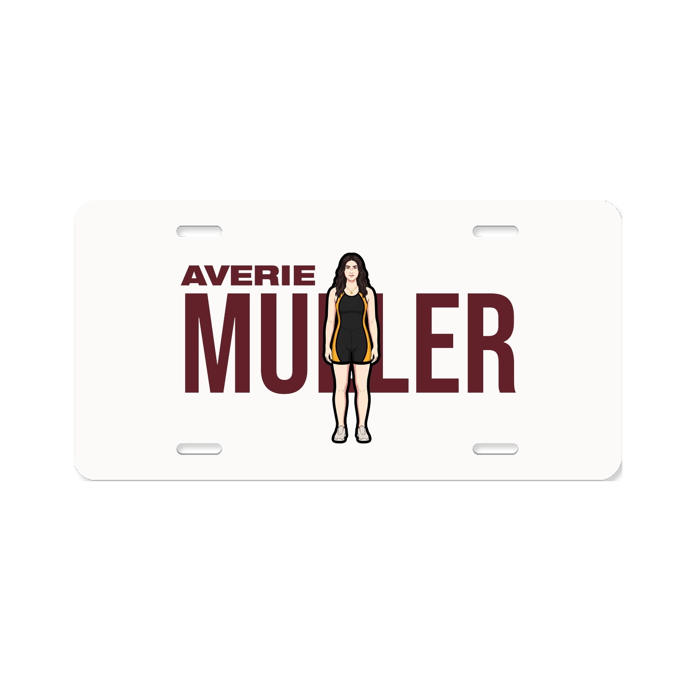 License Plate — Player Name in Classic