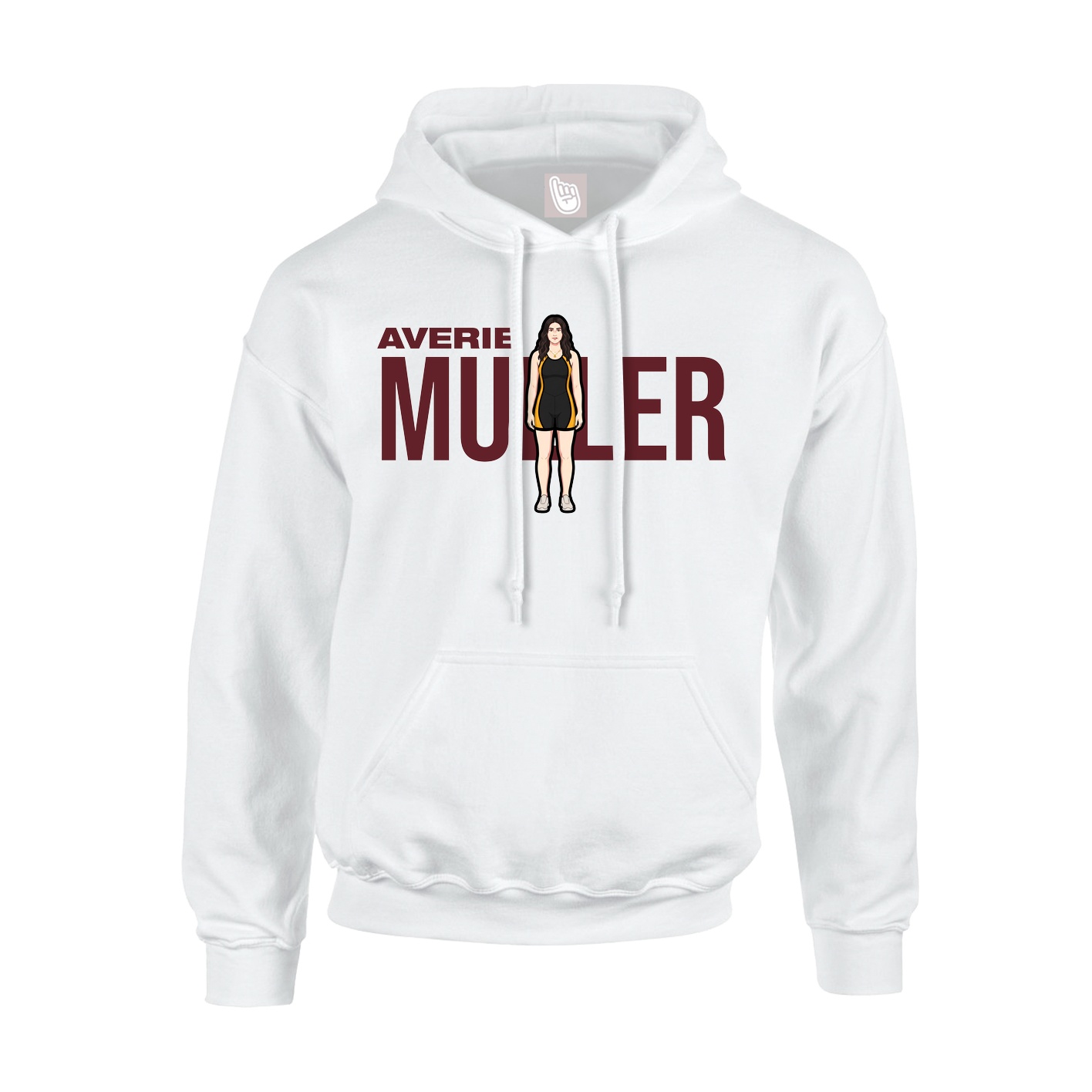 Youth Hoodie — Player Name in White