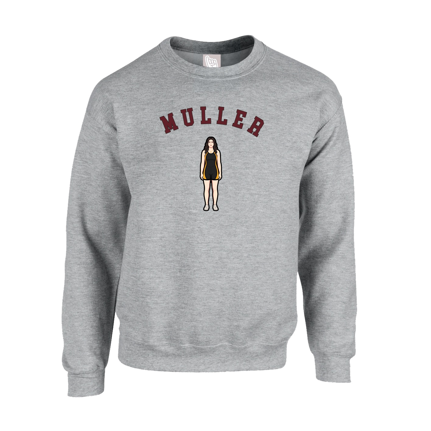 Fleece Crew — Shirsey Arch in Grey
