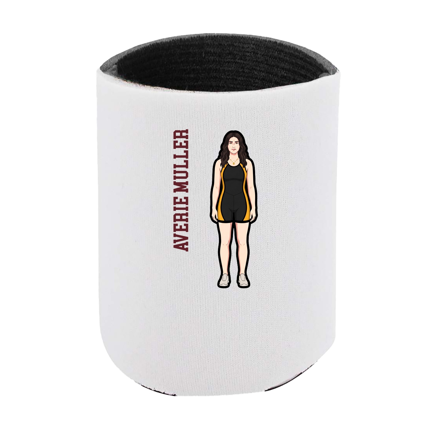 Can Holder — Name Vertical in White
