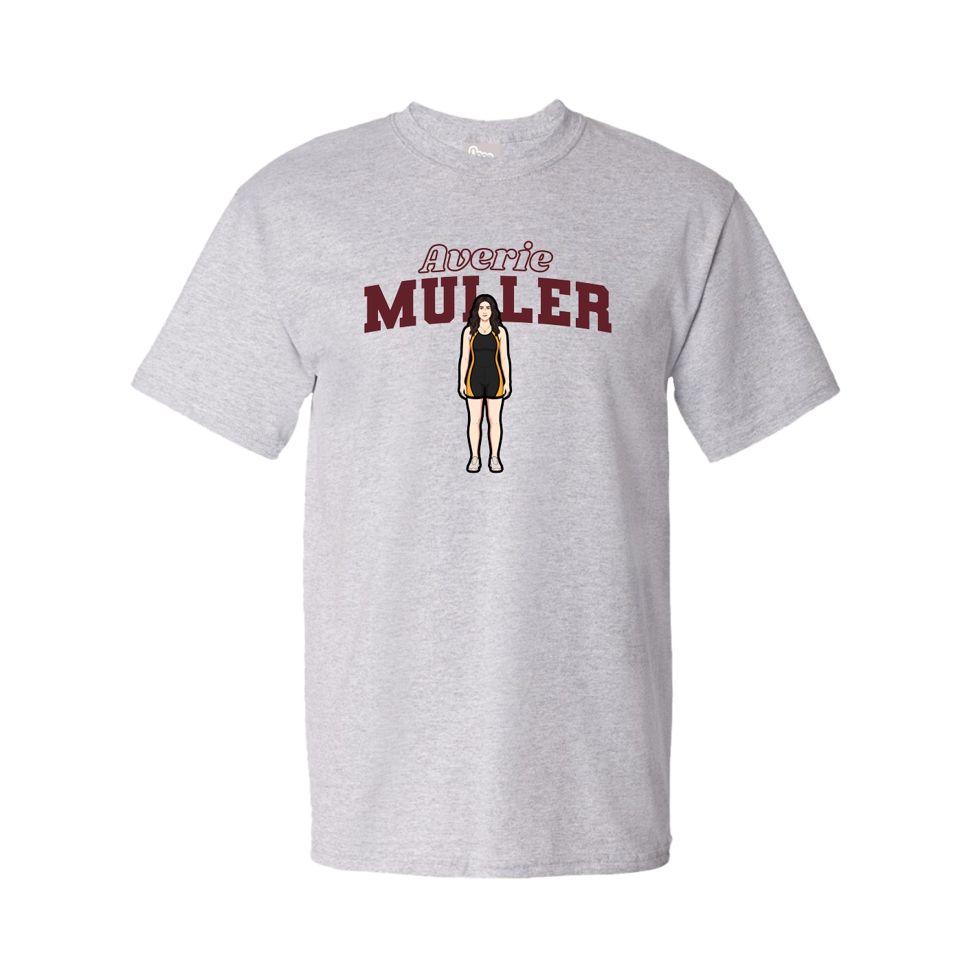Tee — Name Arch in Grey