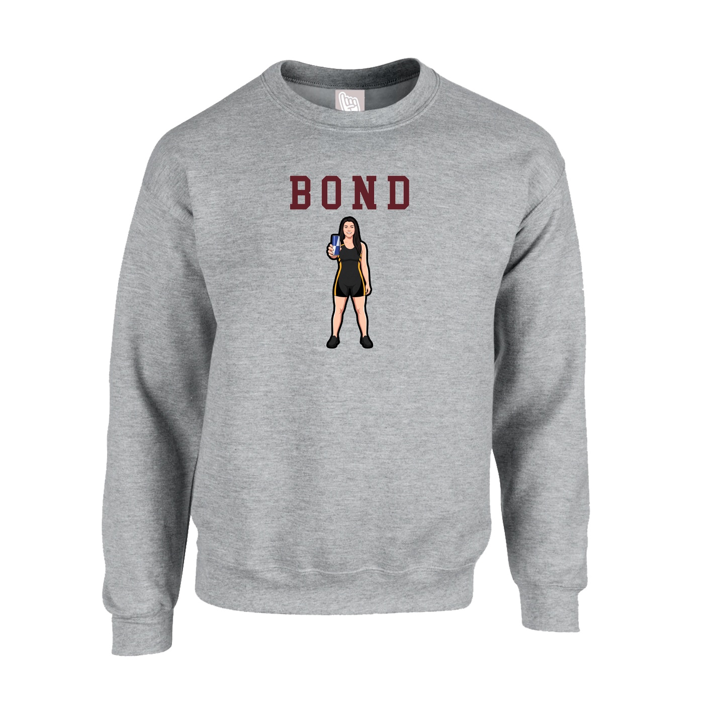 Fleece Crew — Shirsey in Grey