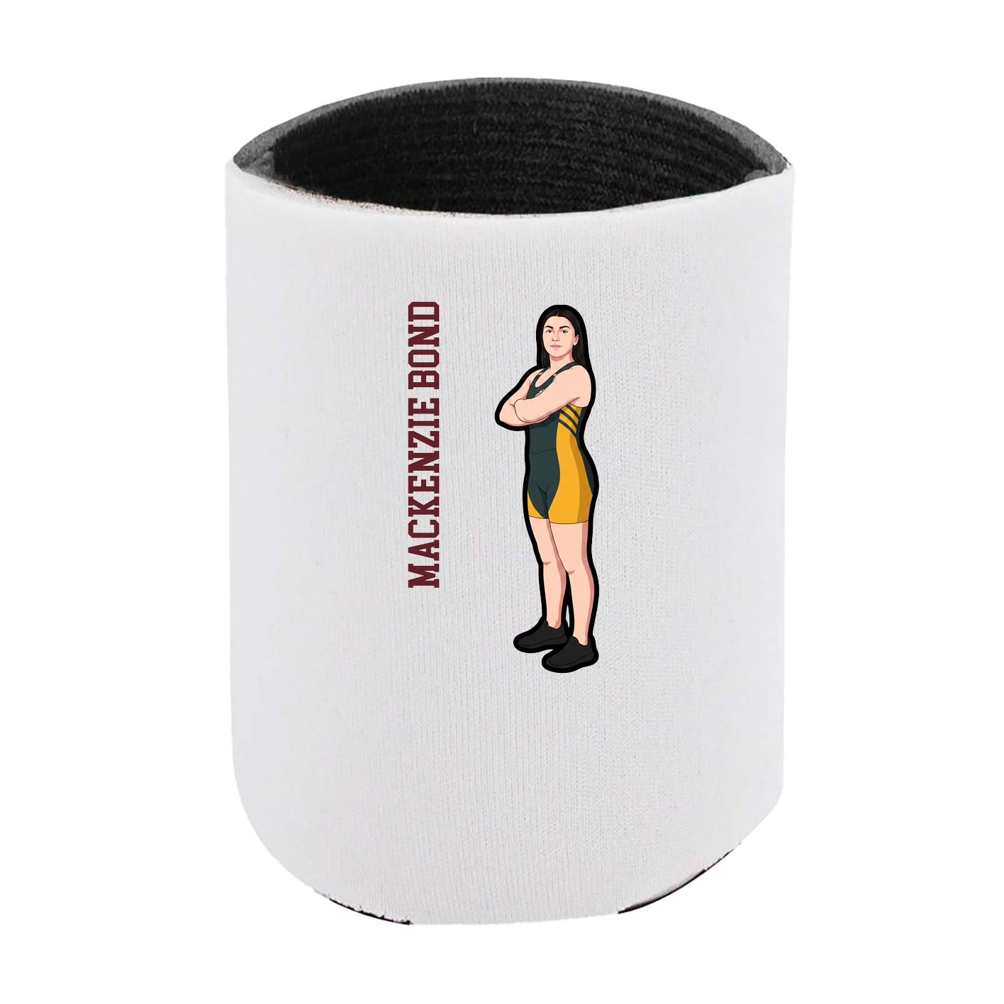 Can Holder — Name Vertical in White