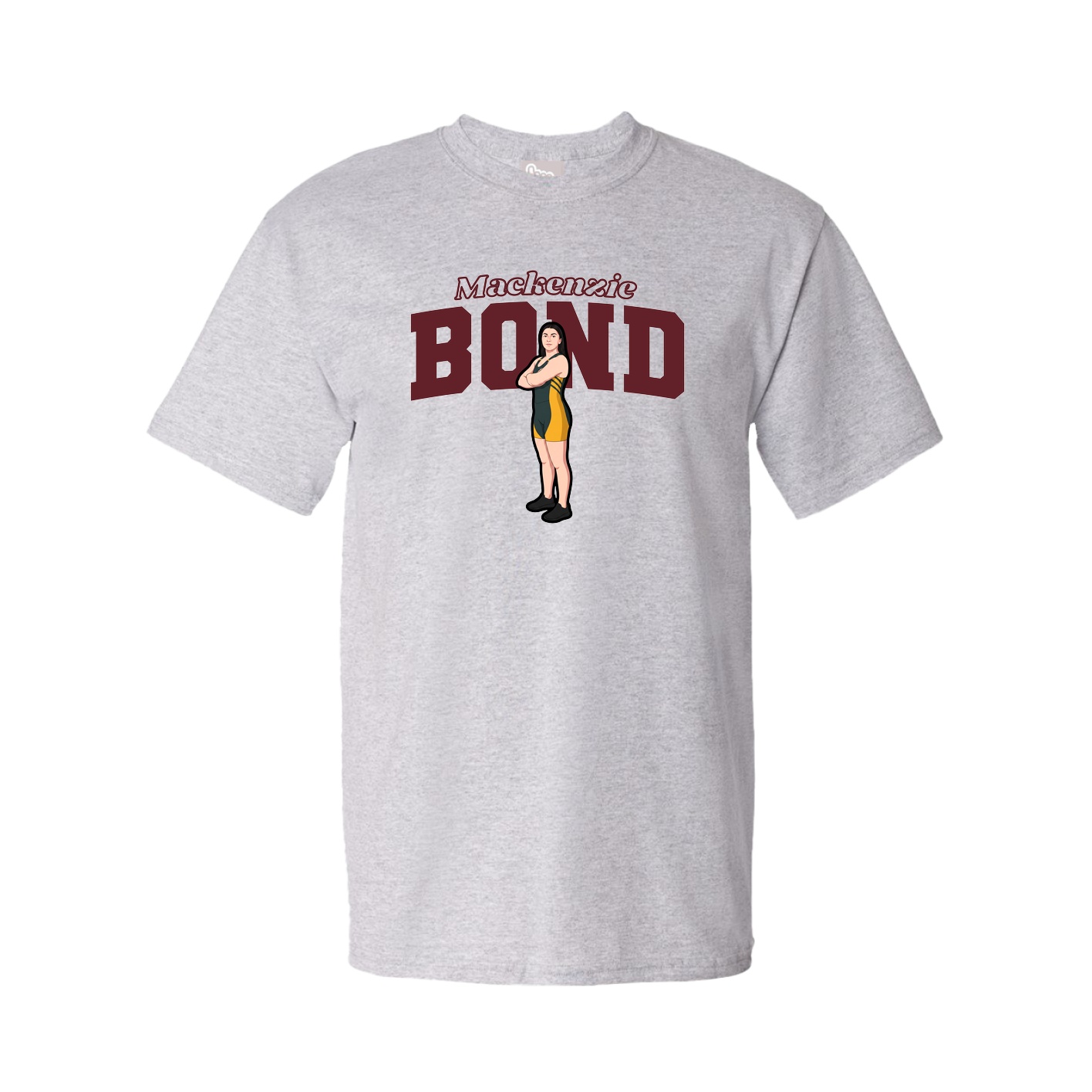 Tee — Name Arch in Grey