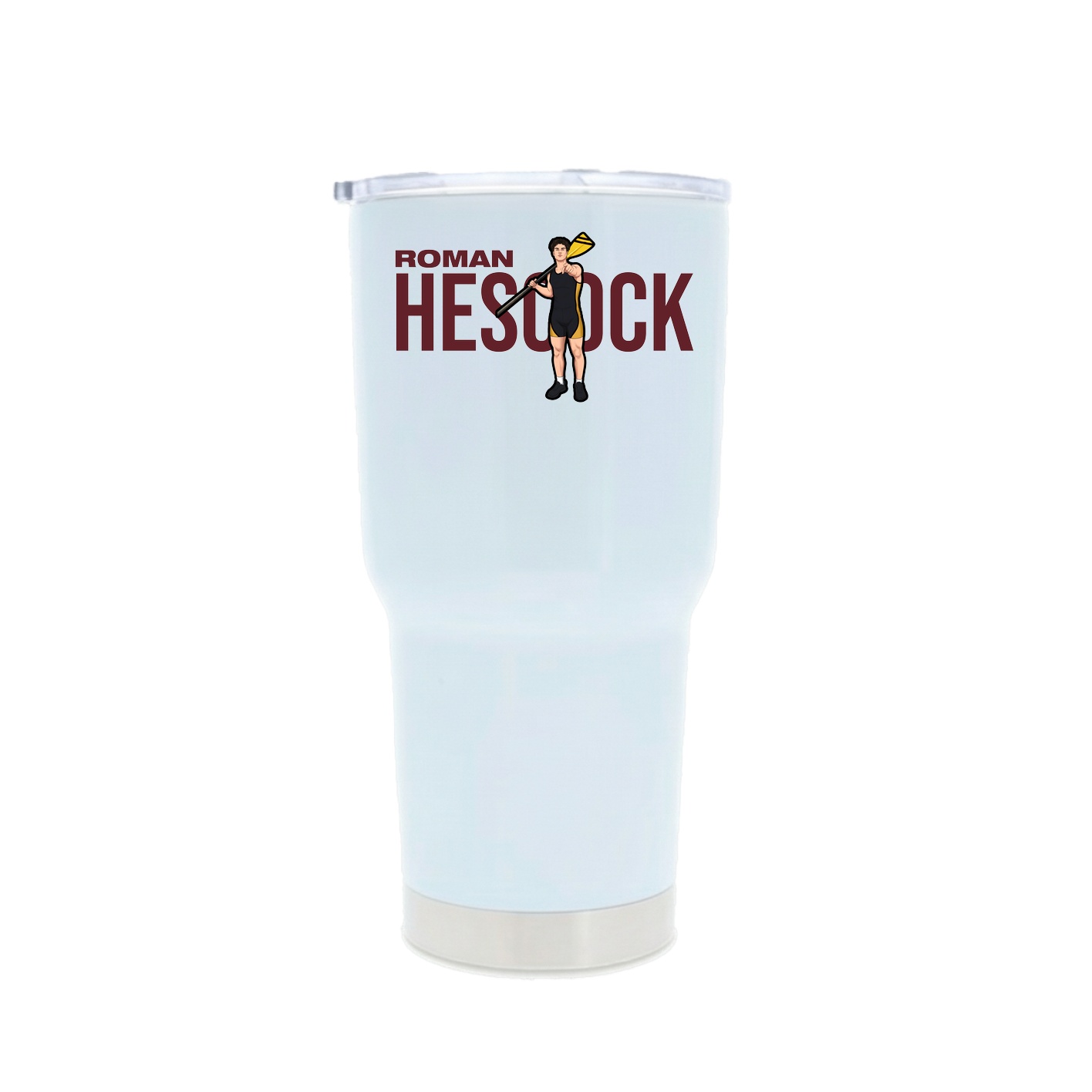 30oz Stainless Steel Tumbler — Player Name in White